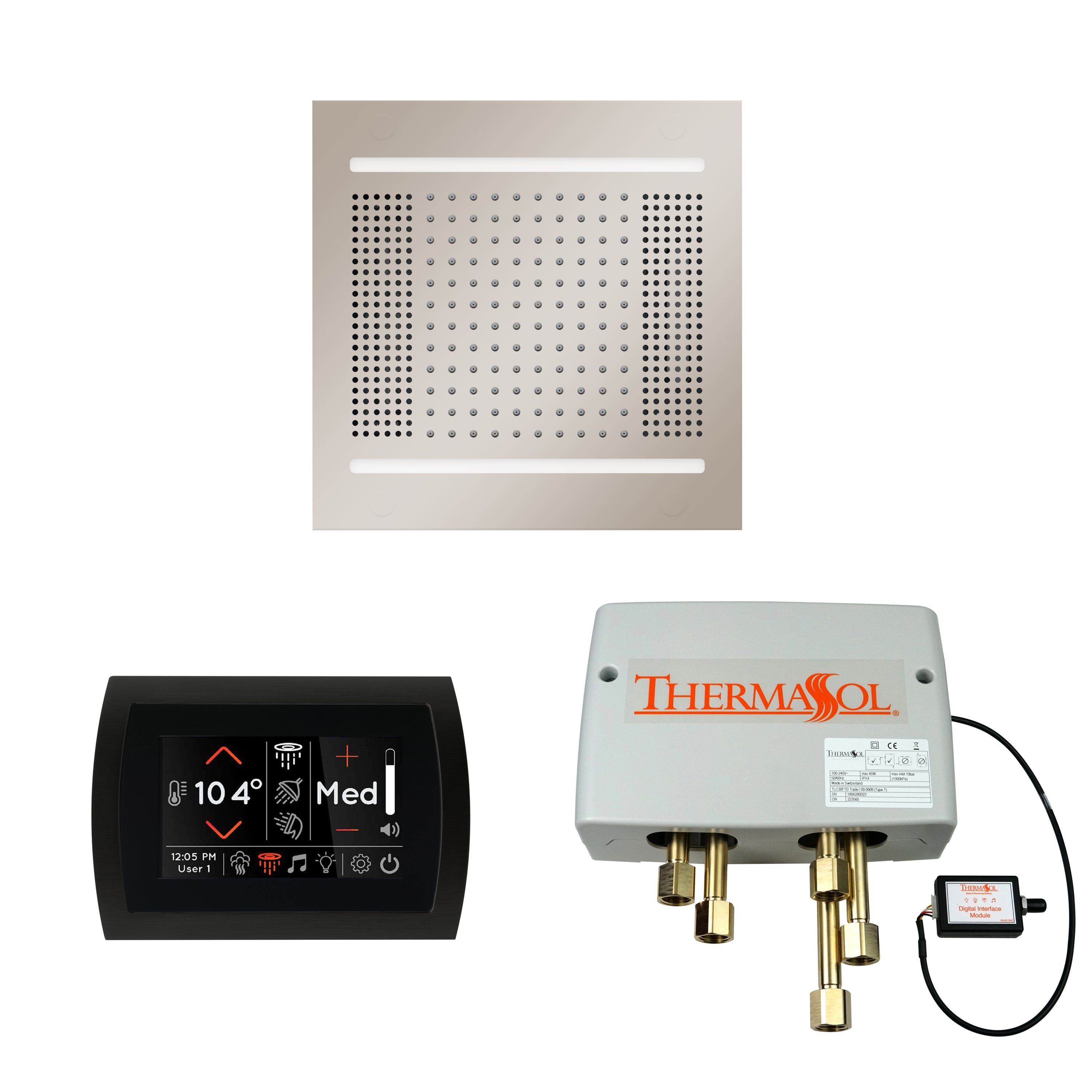 Wellness Shower Package - HydroVive 14 + SignaTouch Control (Wall Mount) + Digital Shower Valve - Maison&Co.