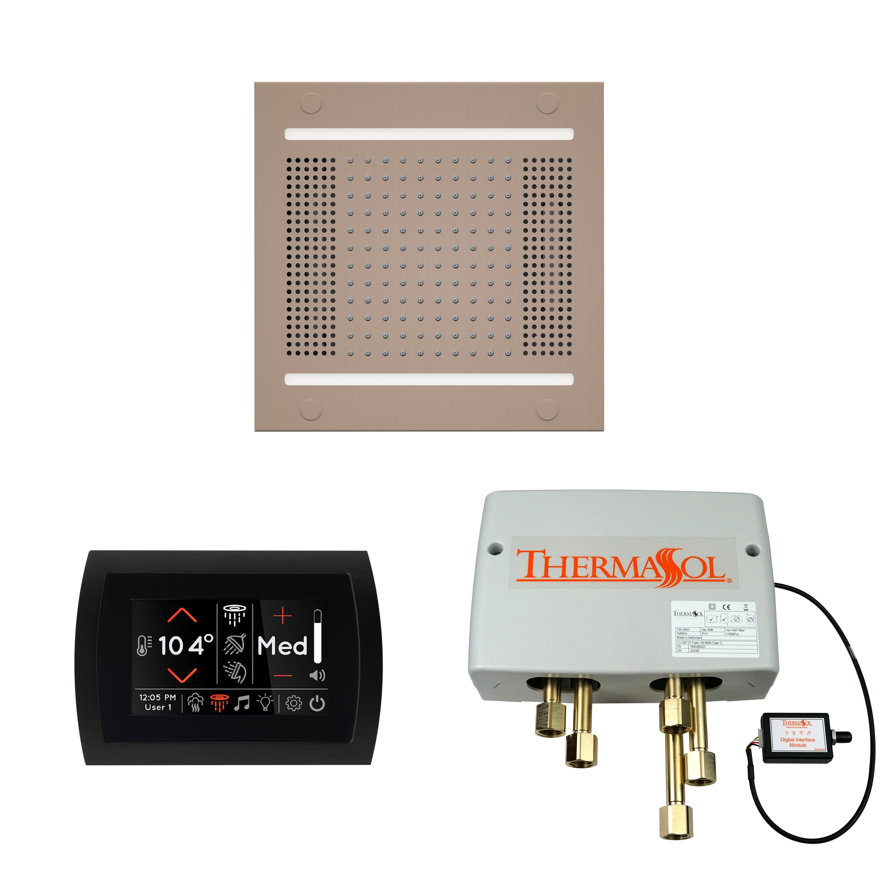 Wellness Shower Package - HydroVive 14 + SignaTouch Control (Wall Mount) + Digital Shower Valve - Maison&Co.