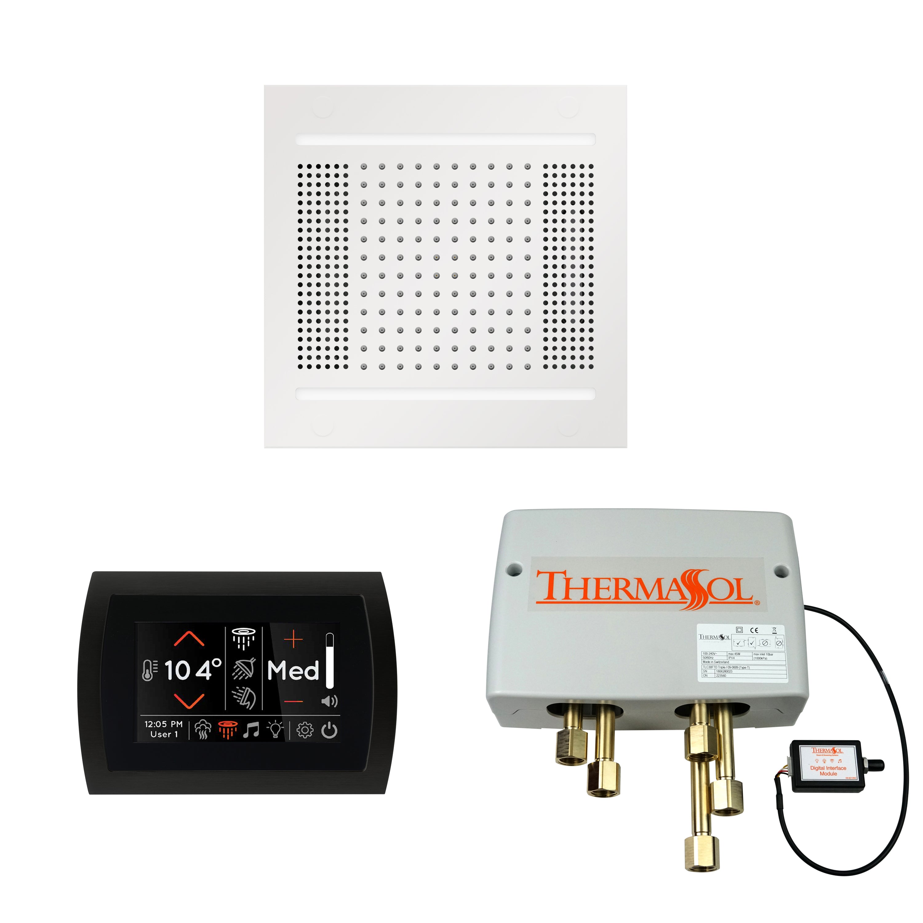 Wellness Shower Package - HydroVive 14 + SignaTouch Control (Wall Mount) + Digital Shower Valve - Maison&Co.