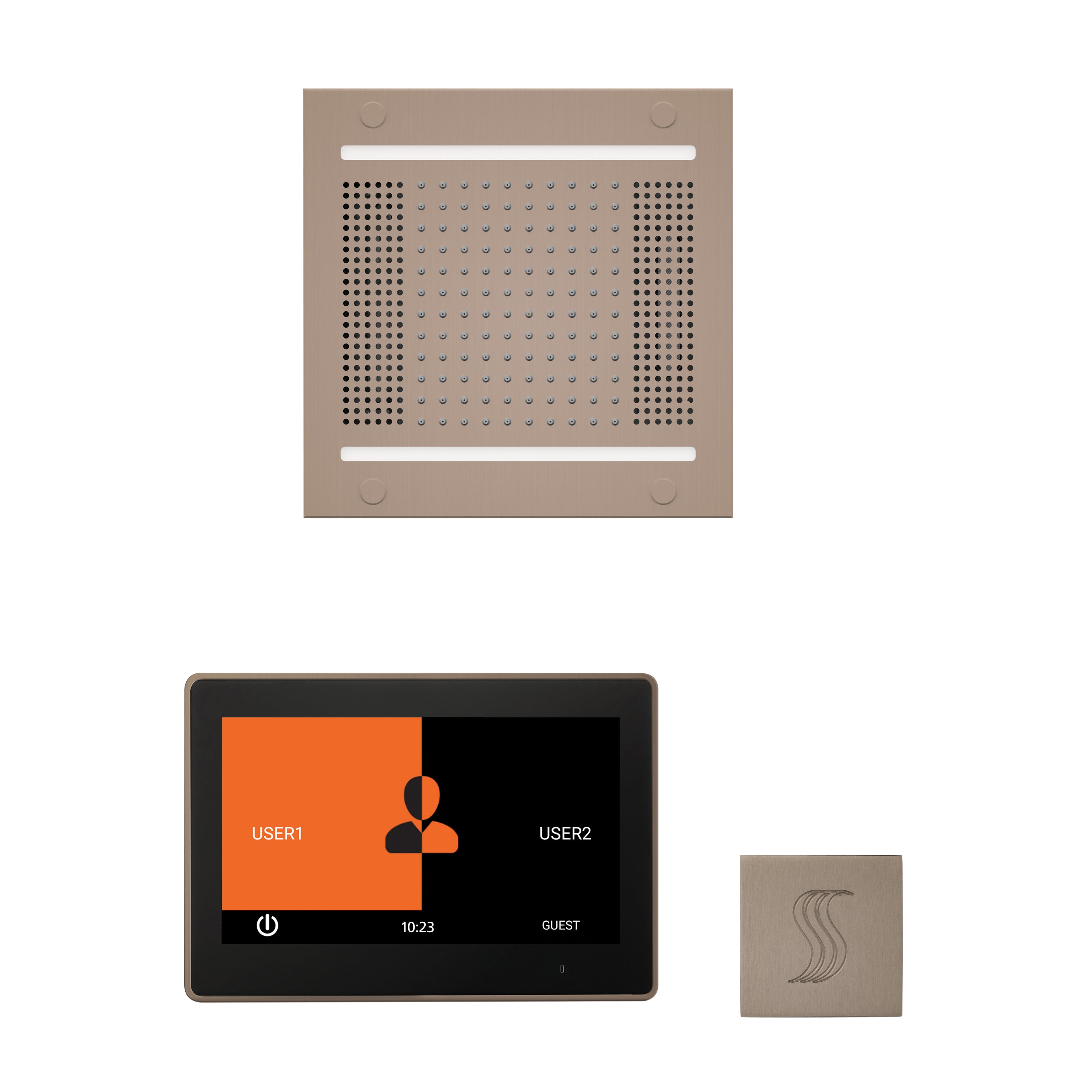 Wellness Steam Package - HydroVive 14 + ThermaTouch 10 Control + Steam Head (Square) - Maison&Co.