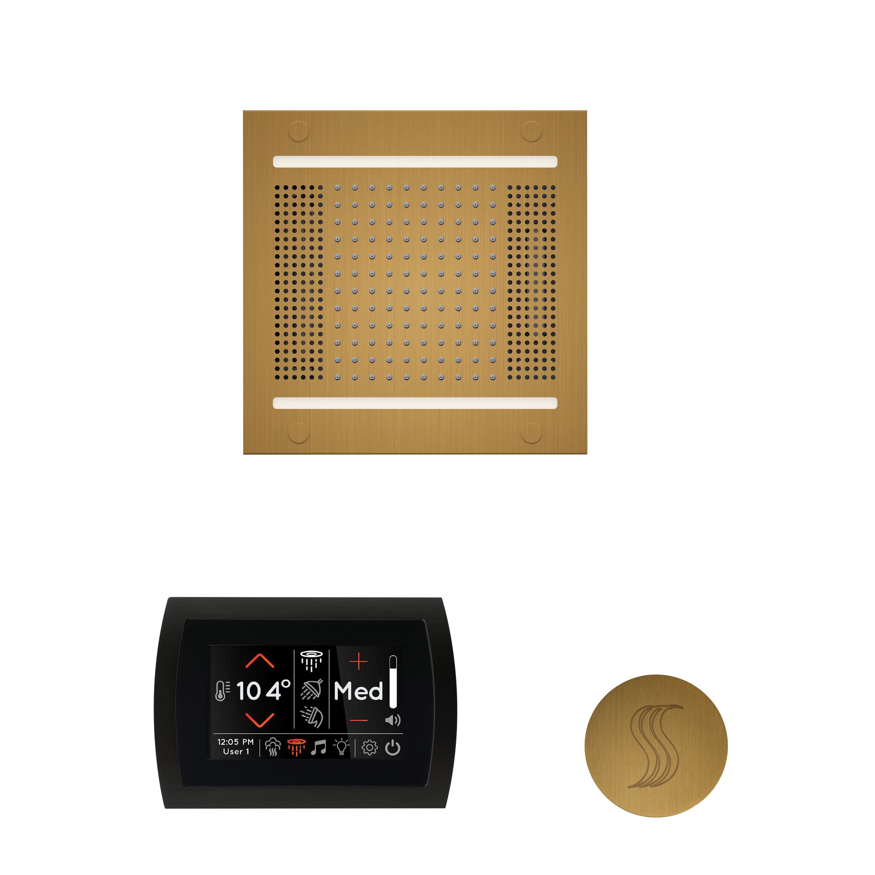 Wellness Steam Package - HydroVive 14 + SignaTouch Control (Wall Mount) + Steam Head (Square) - Maison&Co.