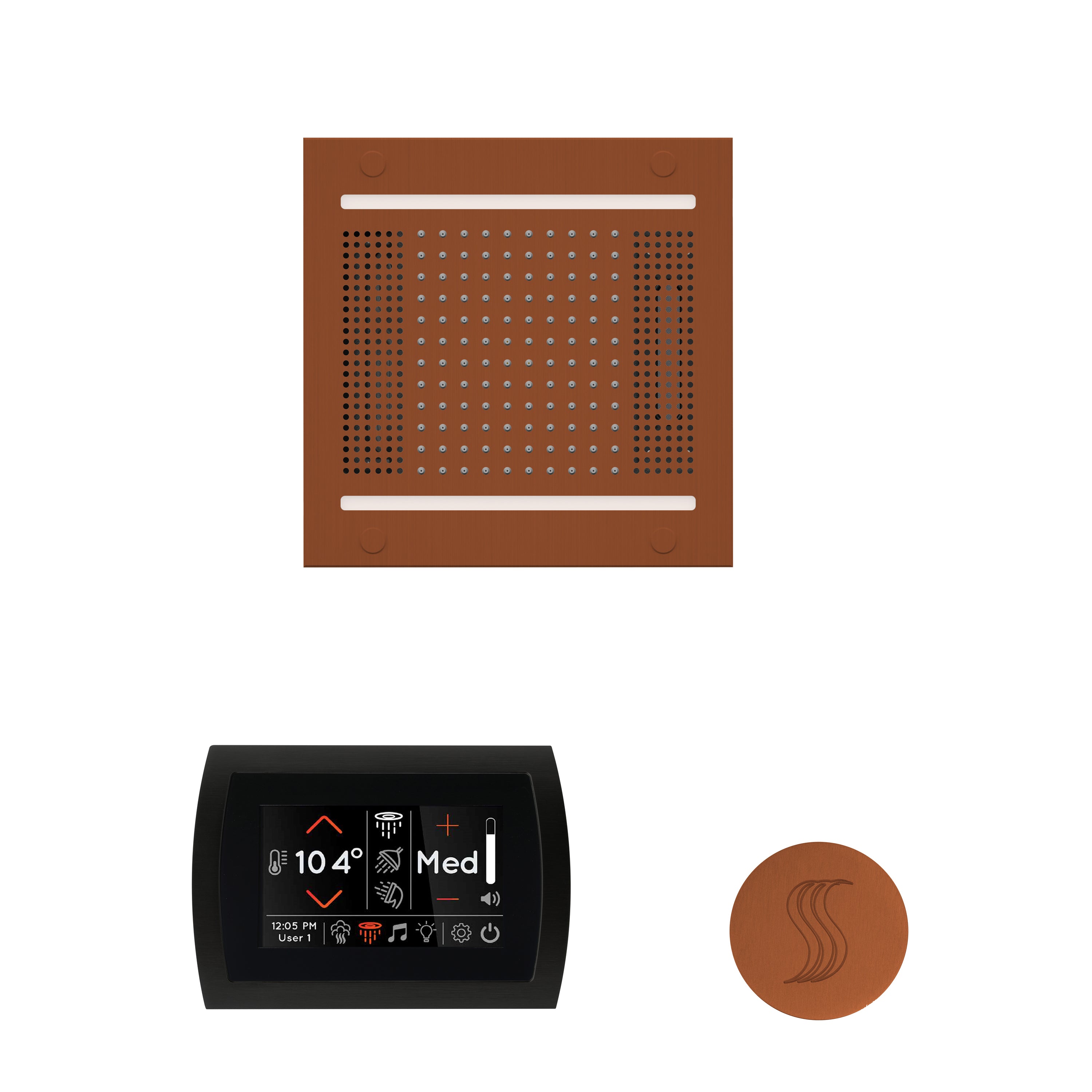 Wellness Steam Package - HydroVive 14 + SignaTouch Control (Wall Mount) + Steam Head (Square) - Maison&Co.