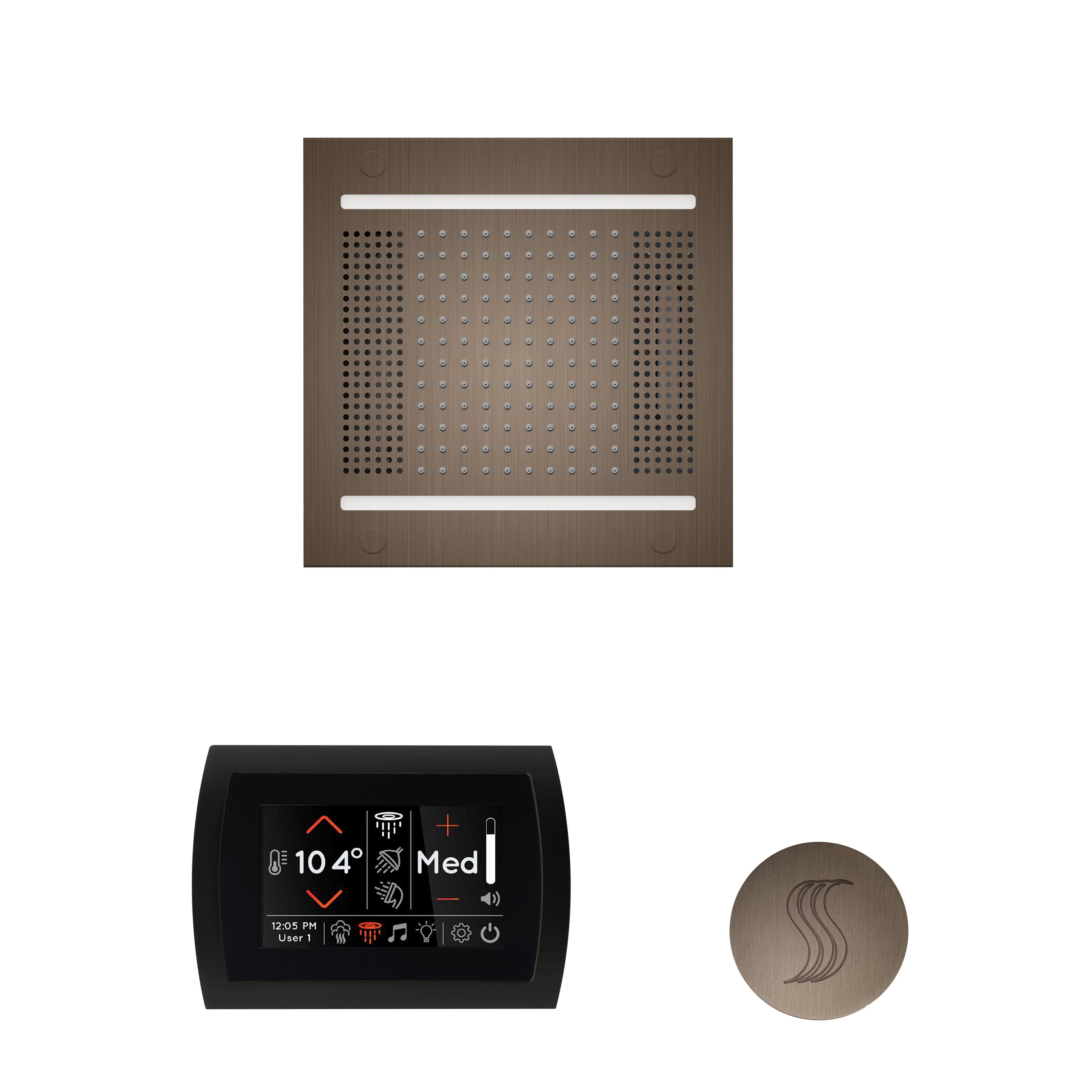 Wellness Steam Package - HydroVive 14 + SignaTouch Control (Wall Mount) + Steam Head (Square) - Maison&Co.