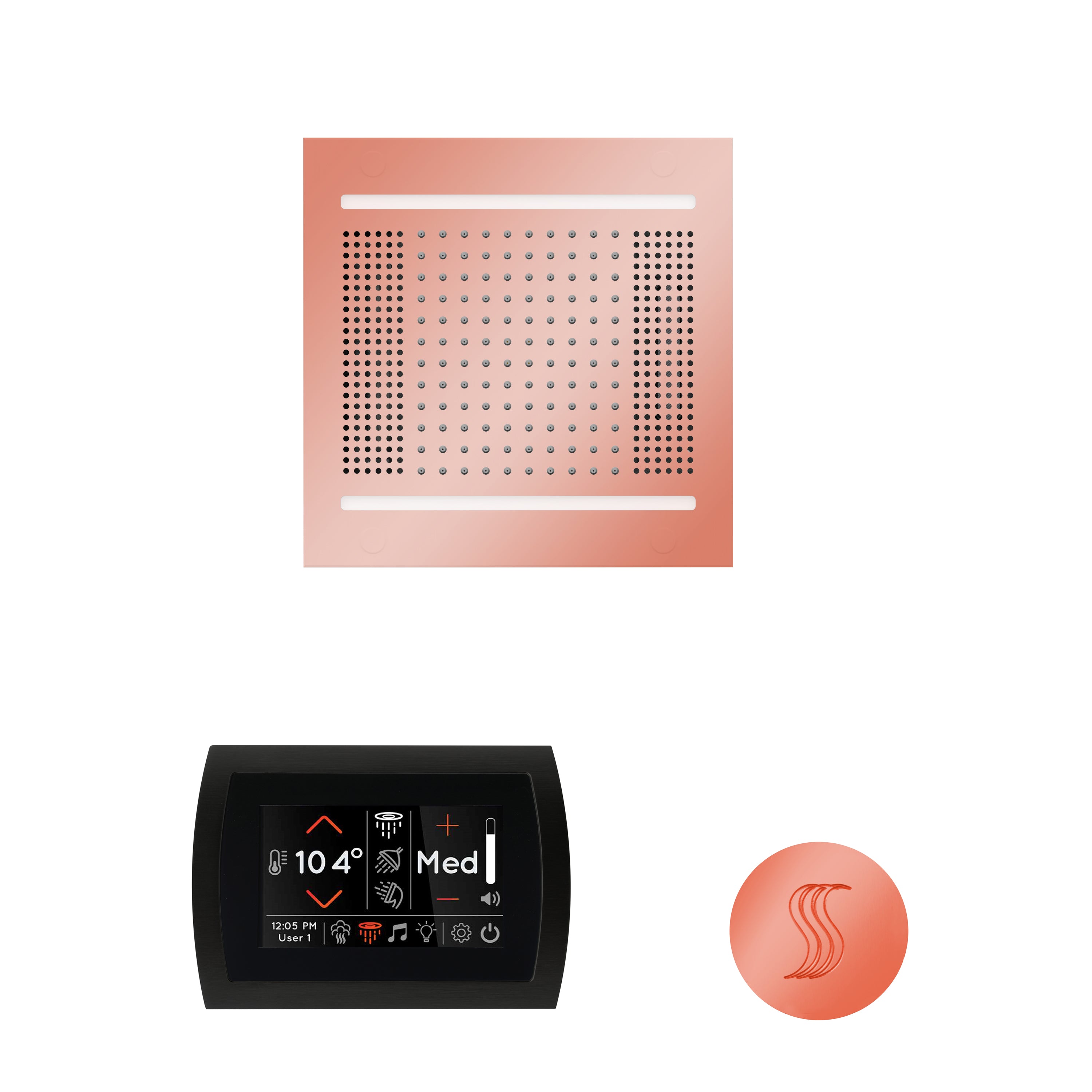 Wellness Steam Package - HydroVive 14 + SignaTouch Control (Wall Mount) + Steam Head (Square) - Maison&Co.