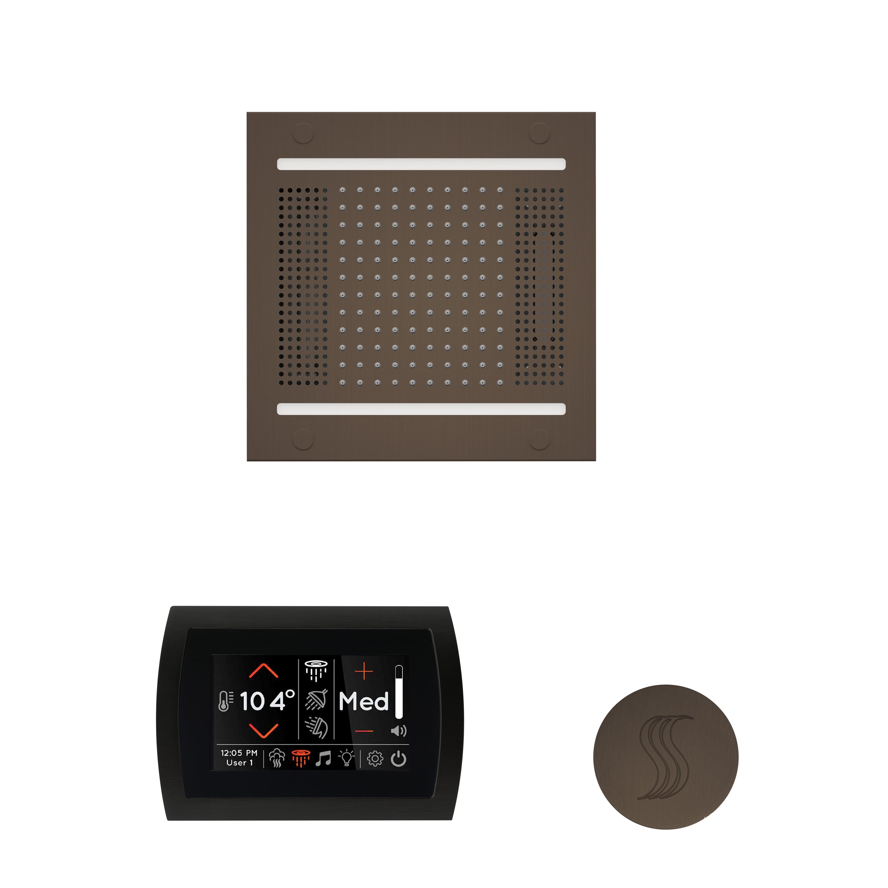 Wellness Steam Package - HydroVive 14 + SignaTouch Control (Wall Mount) + Steam Head (Square) - Maison&Co.