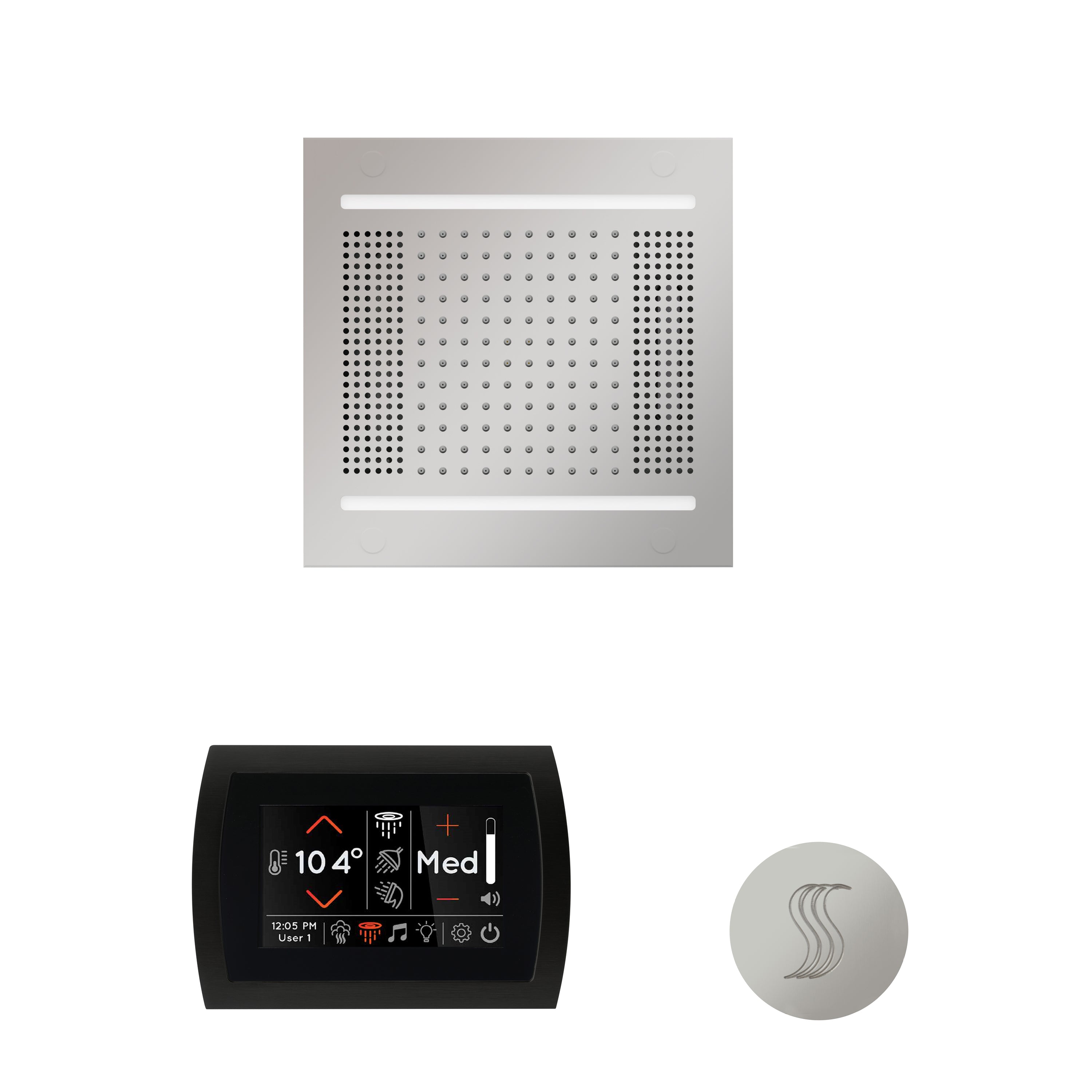 Wellness Steam Package - HydroVive 14 + SignaTouch Control (Wall Mount) + Steam Head (Square) - Maison&Co.