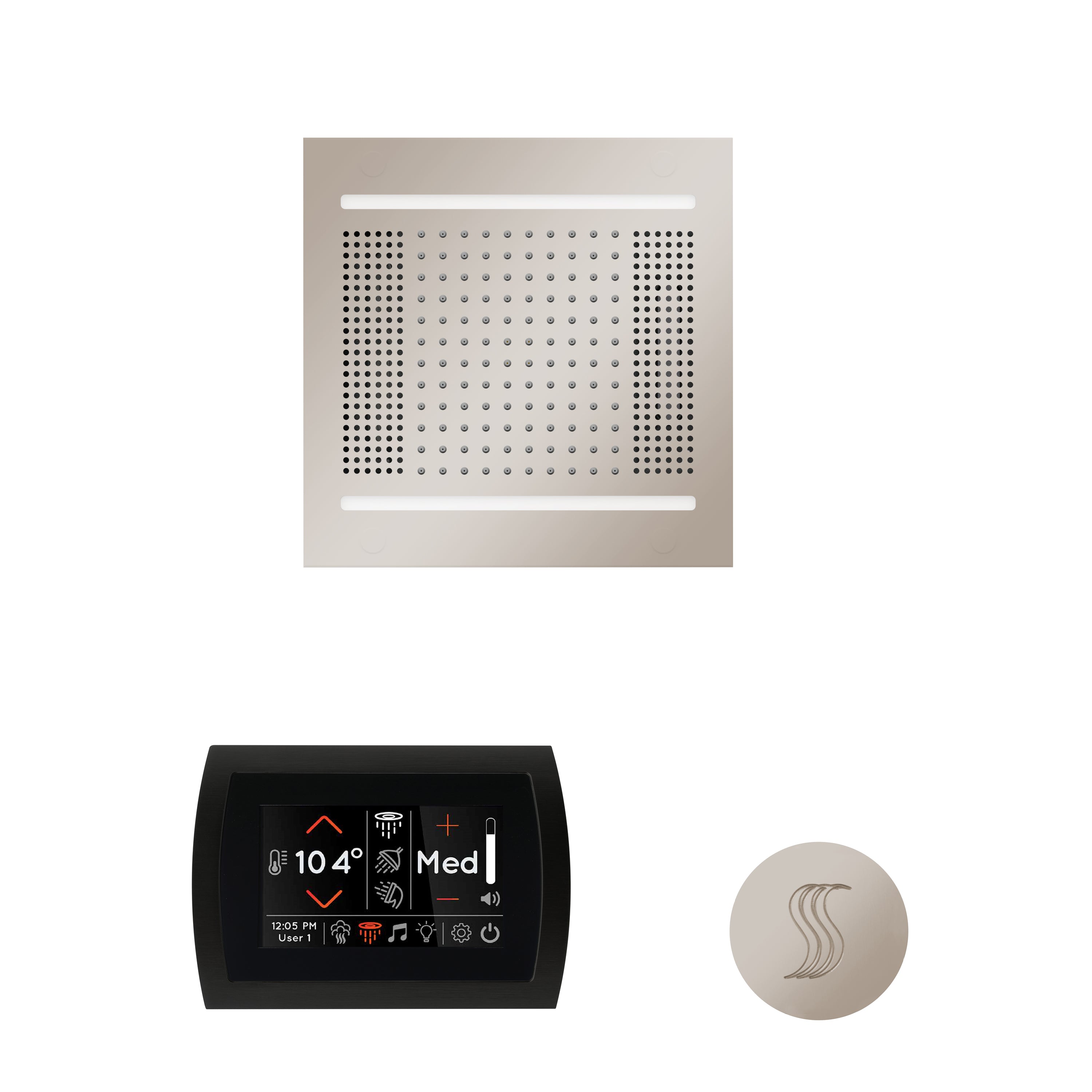 Wellness Steam Package - HydroVive 14 + SignaTouch Control (Wall Mount) + Steam Head (Square) - Maison&Co.