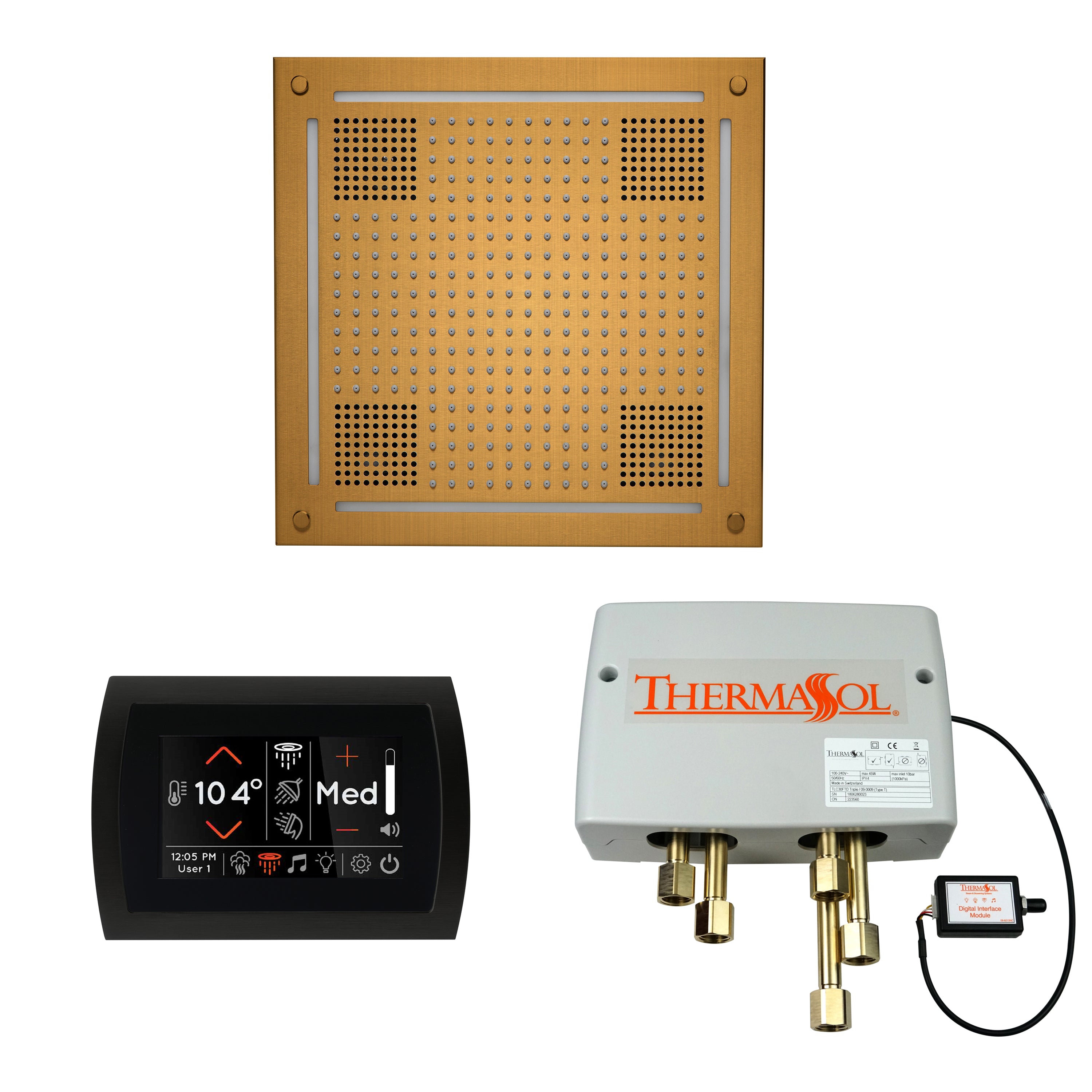 Wellness Shower Package - HydroVive 18 + SignaTouch Control (Wall Mount) + Digital Shower Valve - Maison&Co.
