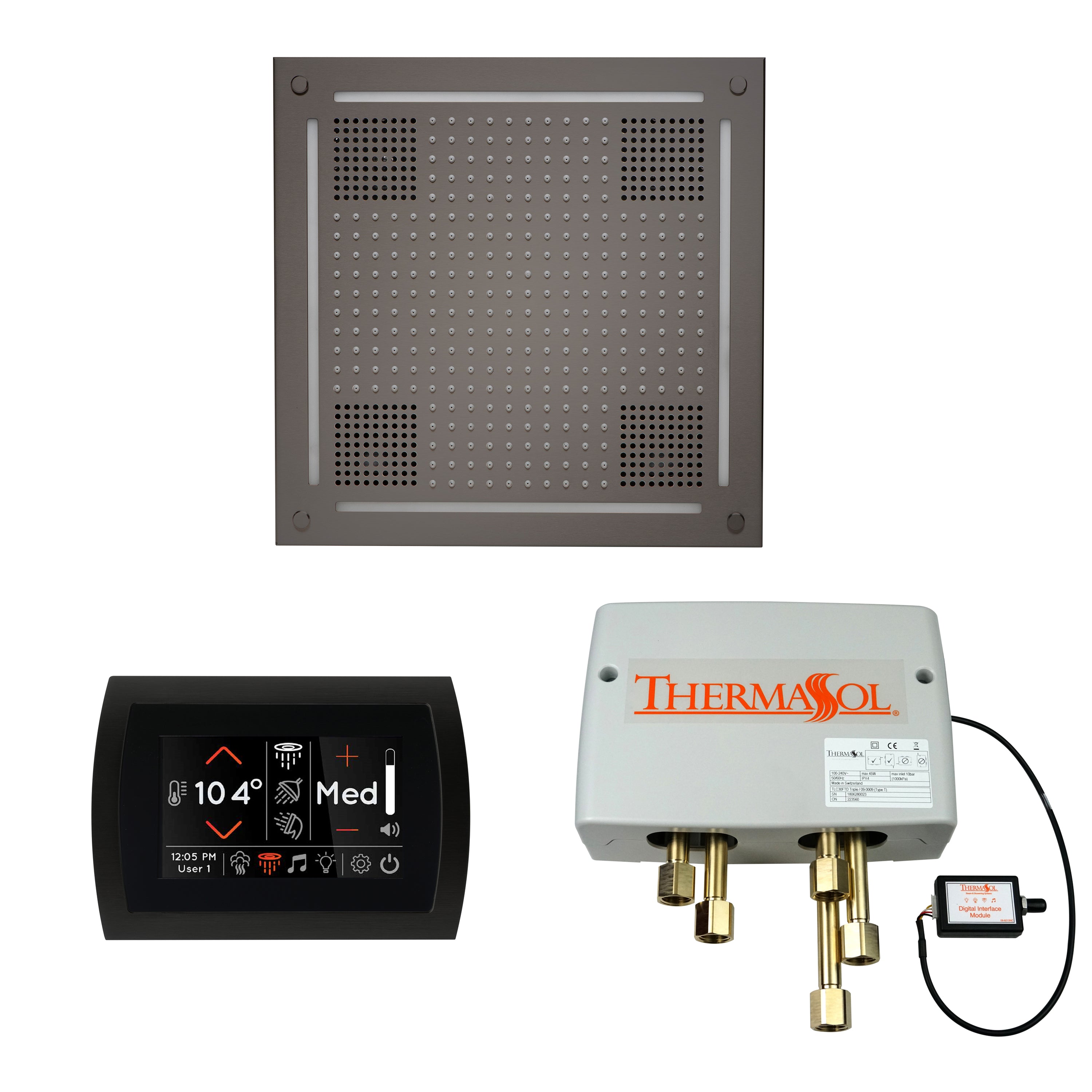Wellness Shower Package - HydroVive 18 + SignaTouch Control (Wall Mount) + Digital Shower Valve - Maison&Co.