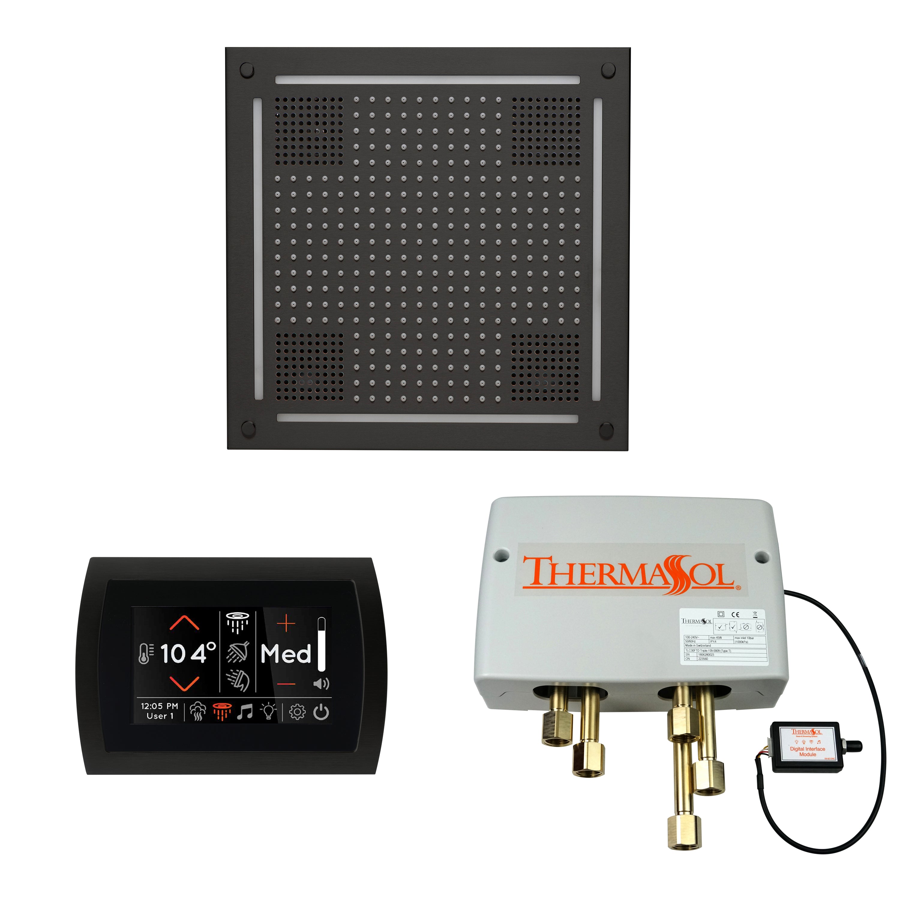 Wellness Shower Package - HydroVive 18 + SignaTouch Control (Wall Mount) + Digital Shower Valve - Maison&Co.