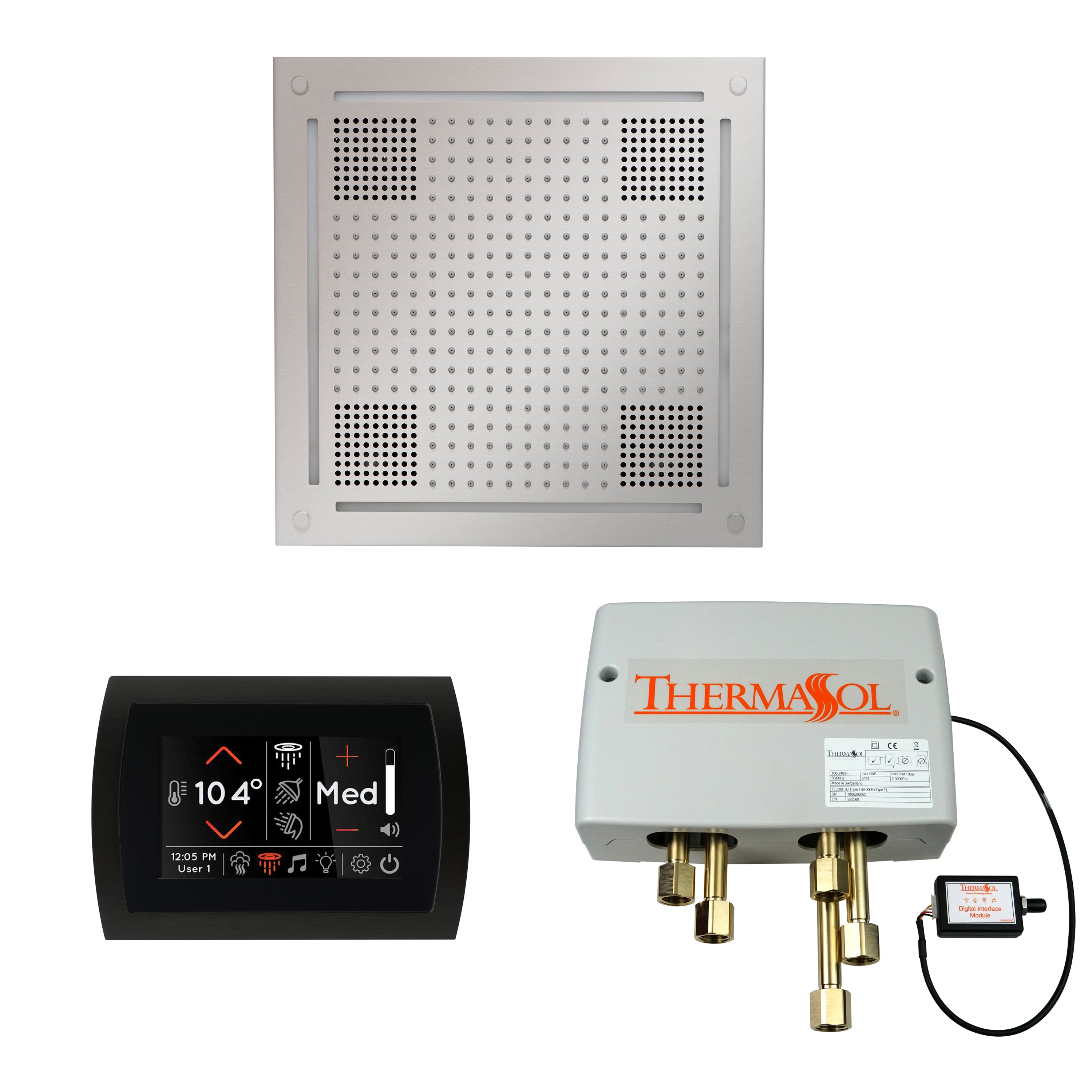 Wellness Shower Package - HydroVive 18 + SignaTouch Control (Wall Mount) + Digital Shower Valve - Maison&Co.