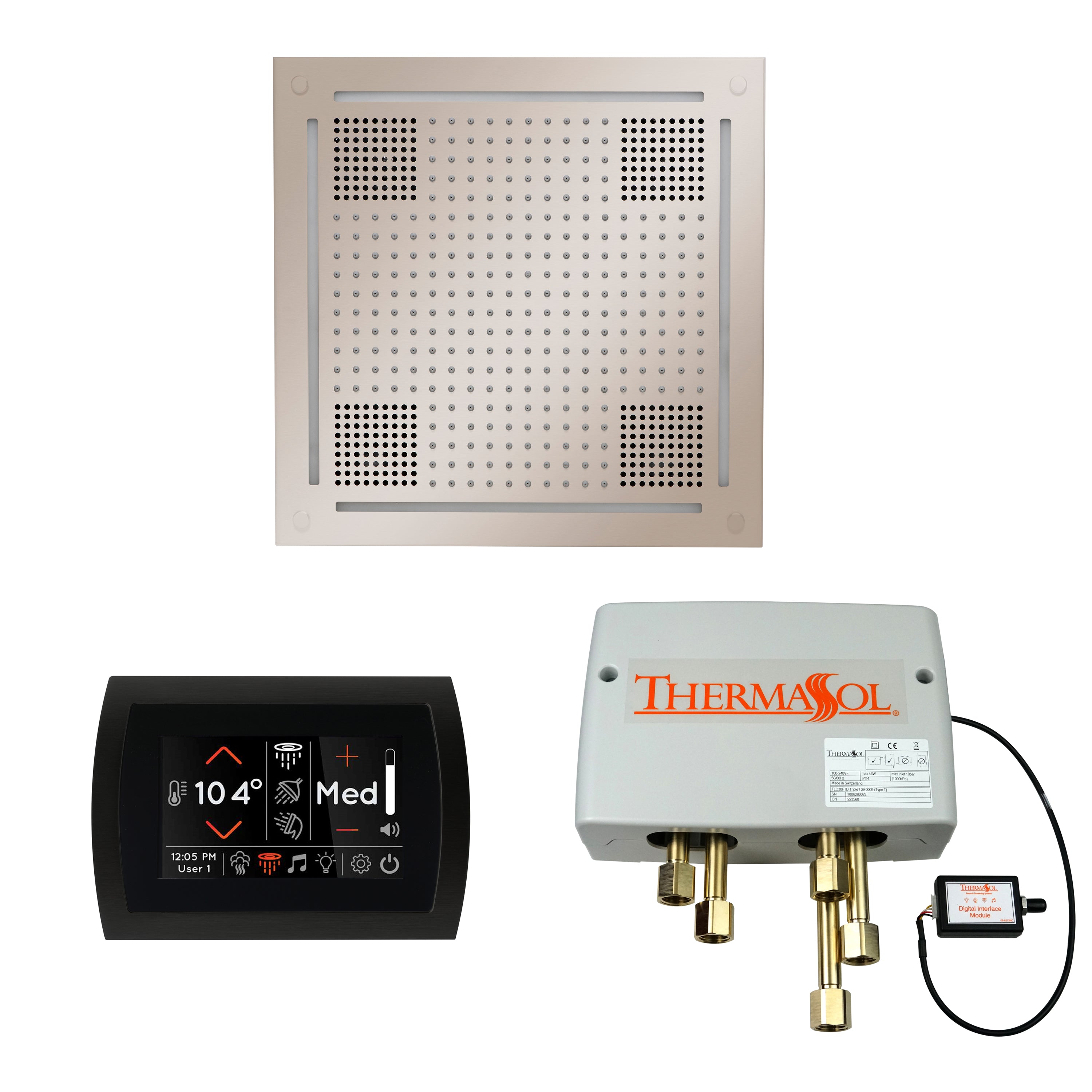 Wellness Shower Package - HydroVive 18 + SignaTouch Control (Wall Mount) + Digital Shower Valve - Maison&Co.