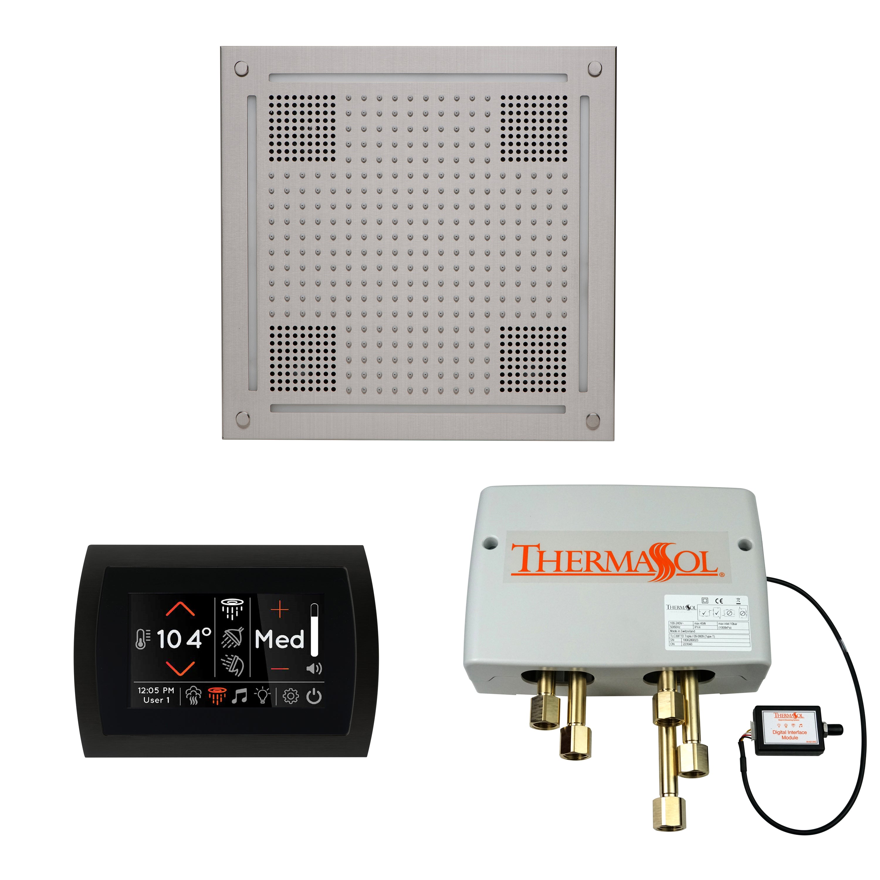 Wellness Shower Package - HydroVive 18 + SignaTouch Control (Wall Mount) + Digital Shower Valve - Maison&Co.