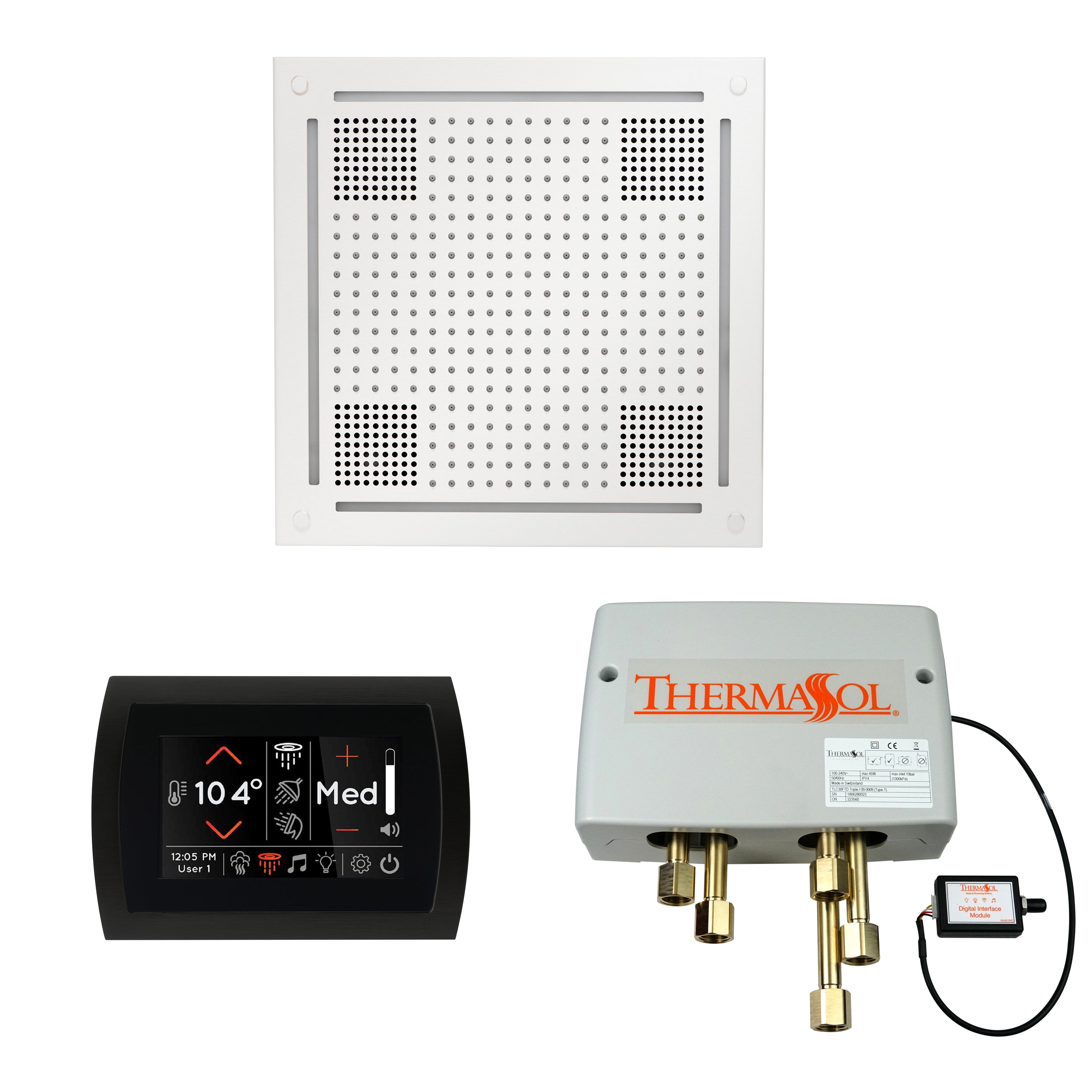 Wellness Shower Package - HydroVive 18 + SignaTouch Control (Wall Mount) + Digital Shower Valve - Maison&Co.