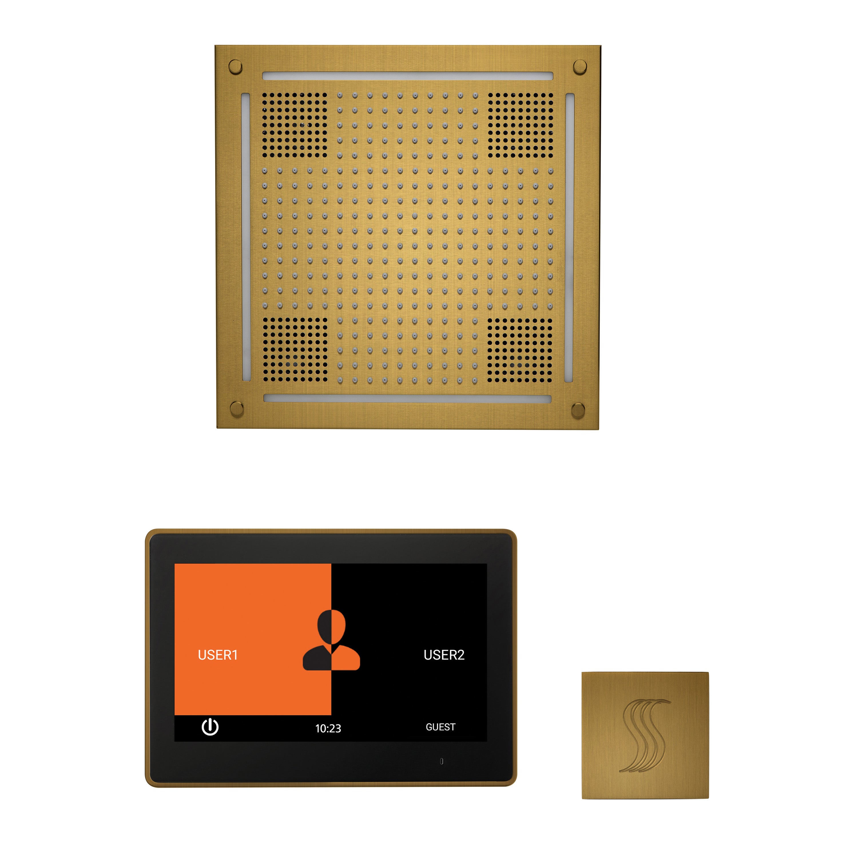 Wellness Steam Package - HydroVive 18 + ThermaTouch 10 Control + Steam Head (Square) - Maison&Co.