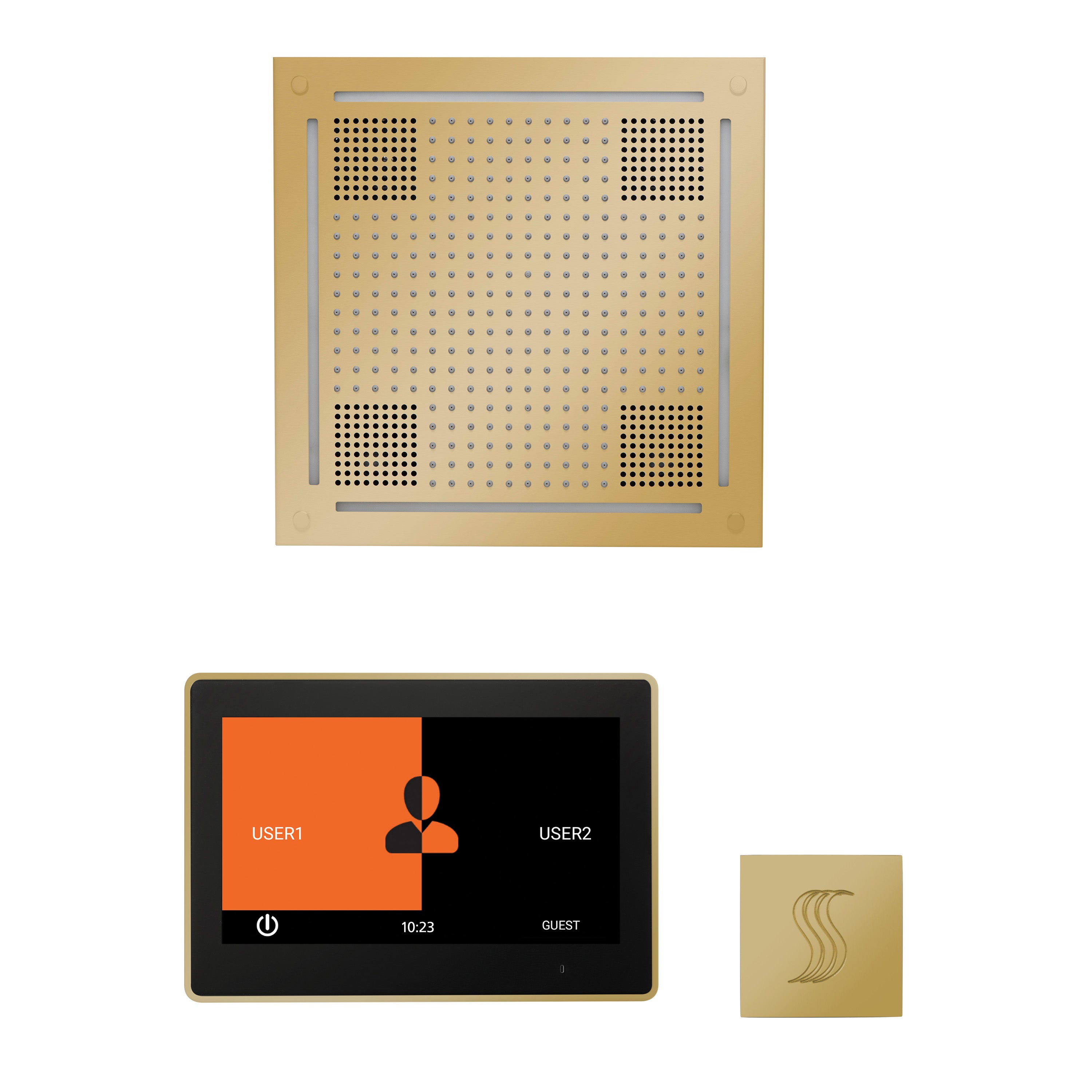 Wellness Steam Package - HydroVive 18 + ThermaTouch 10 Control + Steam Head (Square) - Maison&Co.