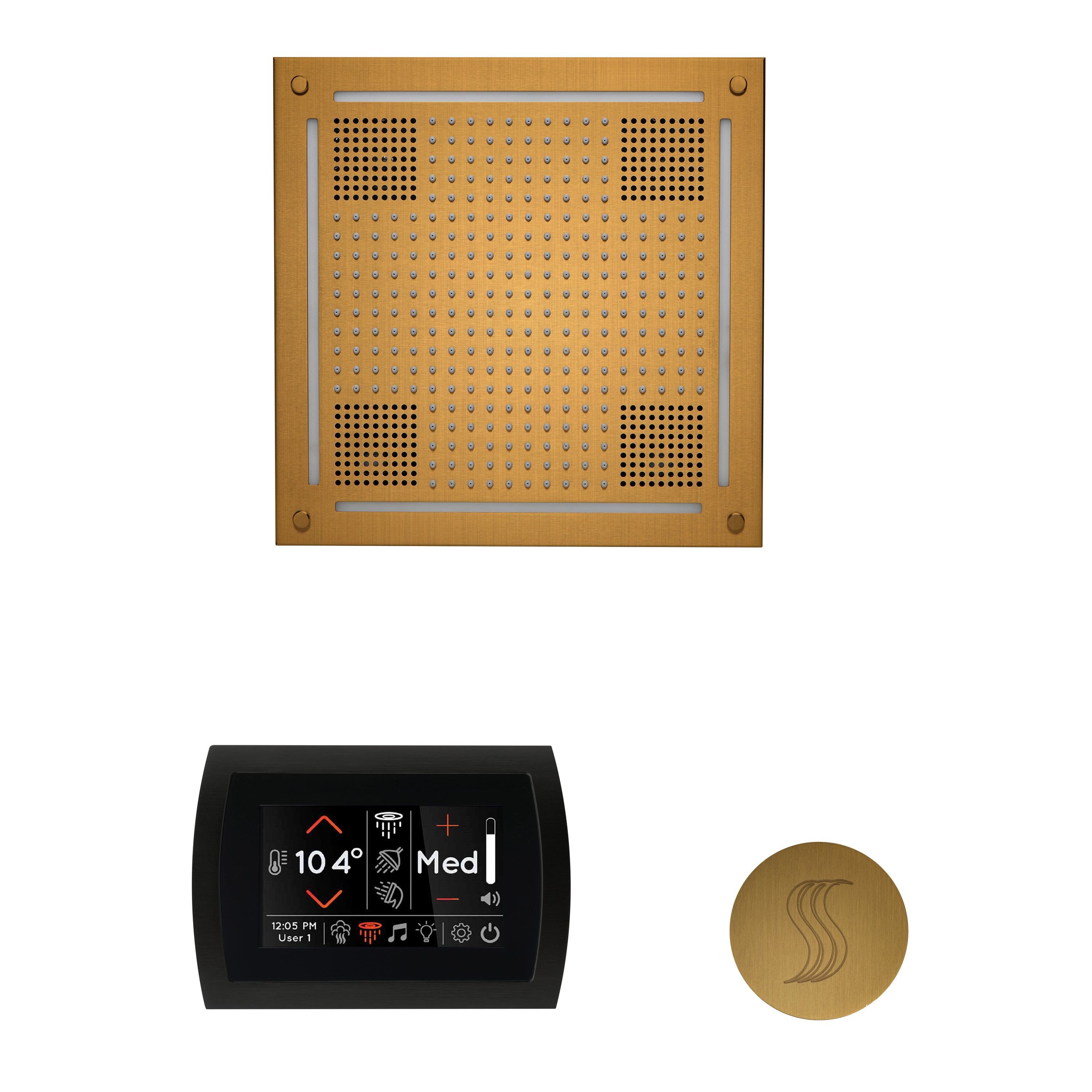 Wellness Steam Package - HydroVive 18 + SignaTouch Control (Wall Mount) + Steam Head (Square) - Maison&Co.