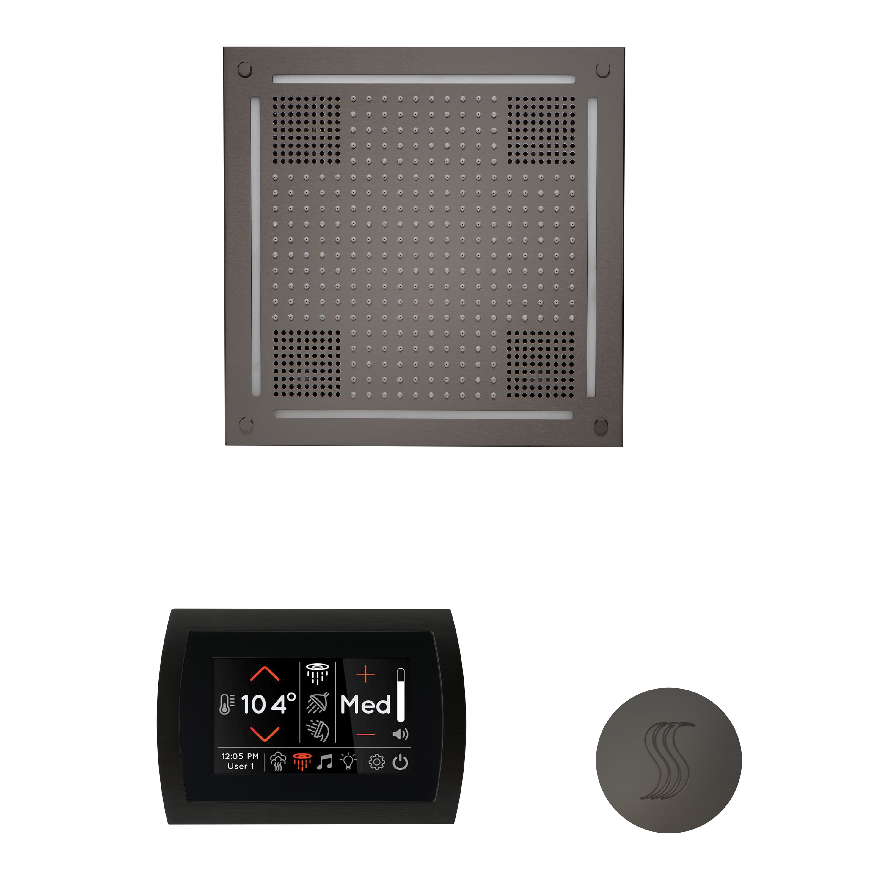 Wellness Steam Package - HydroVive 18 + SignaTouch Control (Wall Mount) + Steam Head (Square) - Maison&Co.