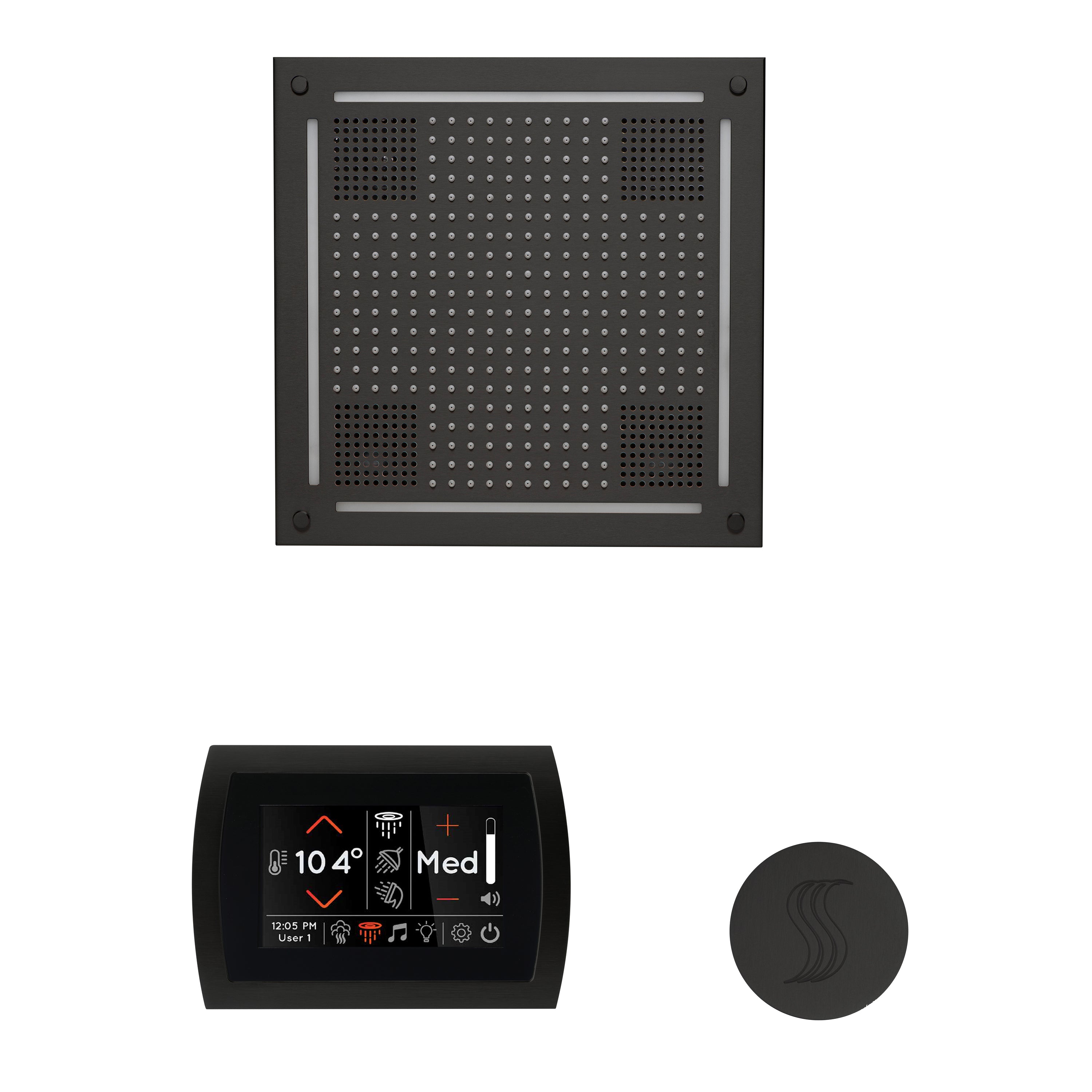 Wellness Steam Package - HydroVive 18 + SignaTouch Control (Wall Mount) + Steam Head (Square) - Maison&Co.