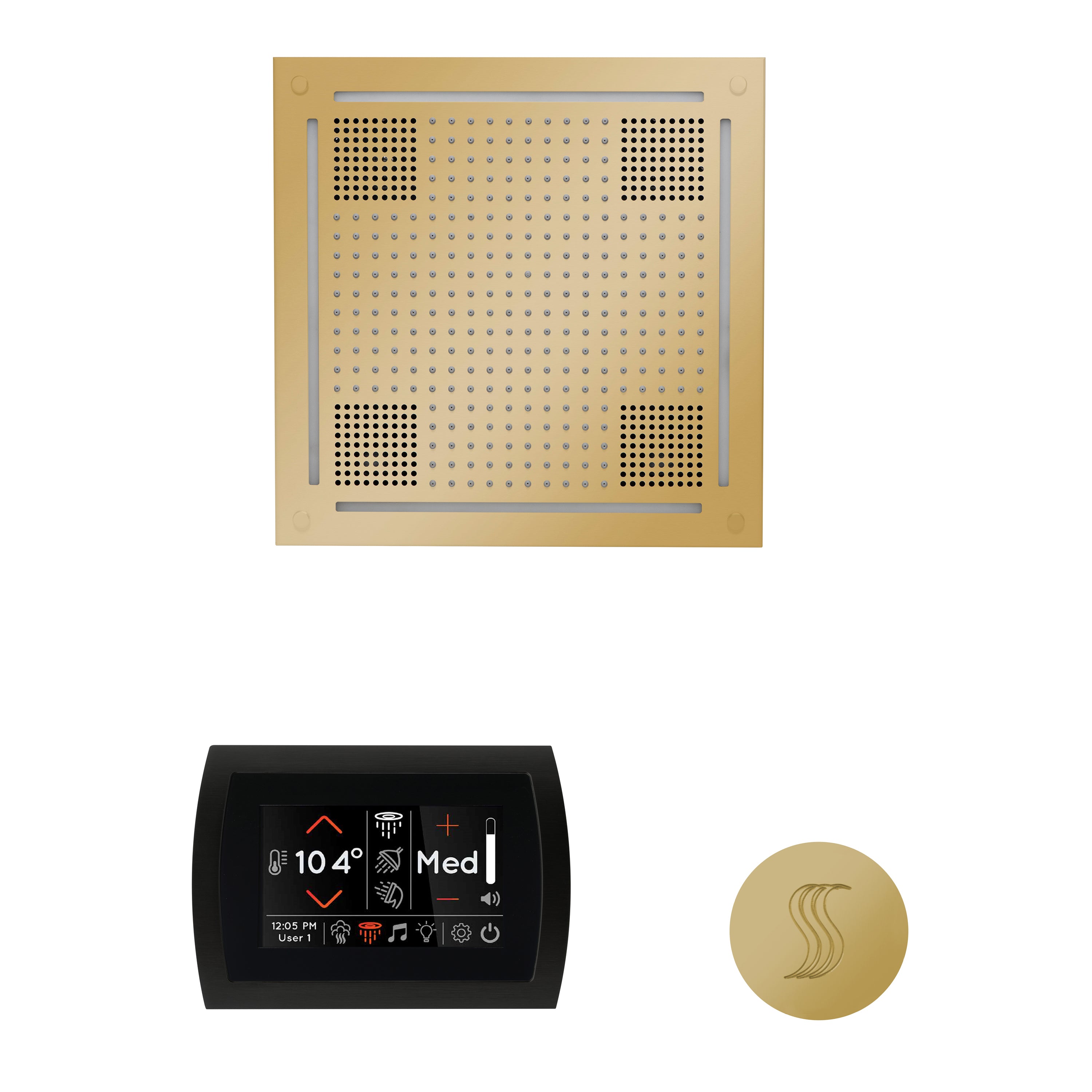 Wellness Steam Package - HydroVive 18 + SignaTouch Control (Wall Mount) + Steam Head (Square) - Maison&Co.