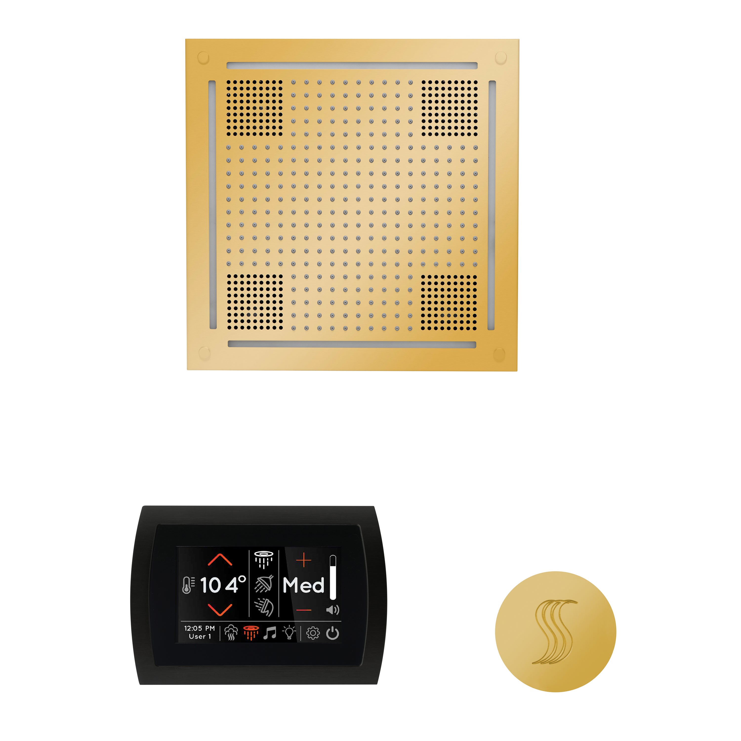 Wellness Steam Package - HydroVive 18 + SignaTouch Control (Wall Mount) + Steam Head (Square) - Maison&Co.