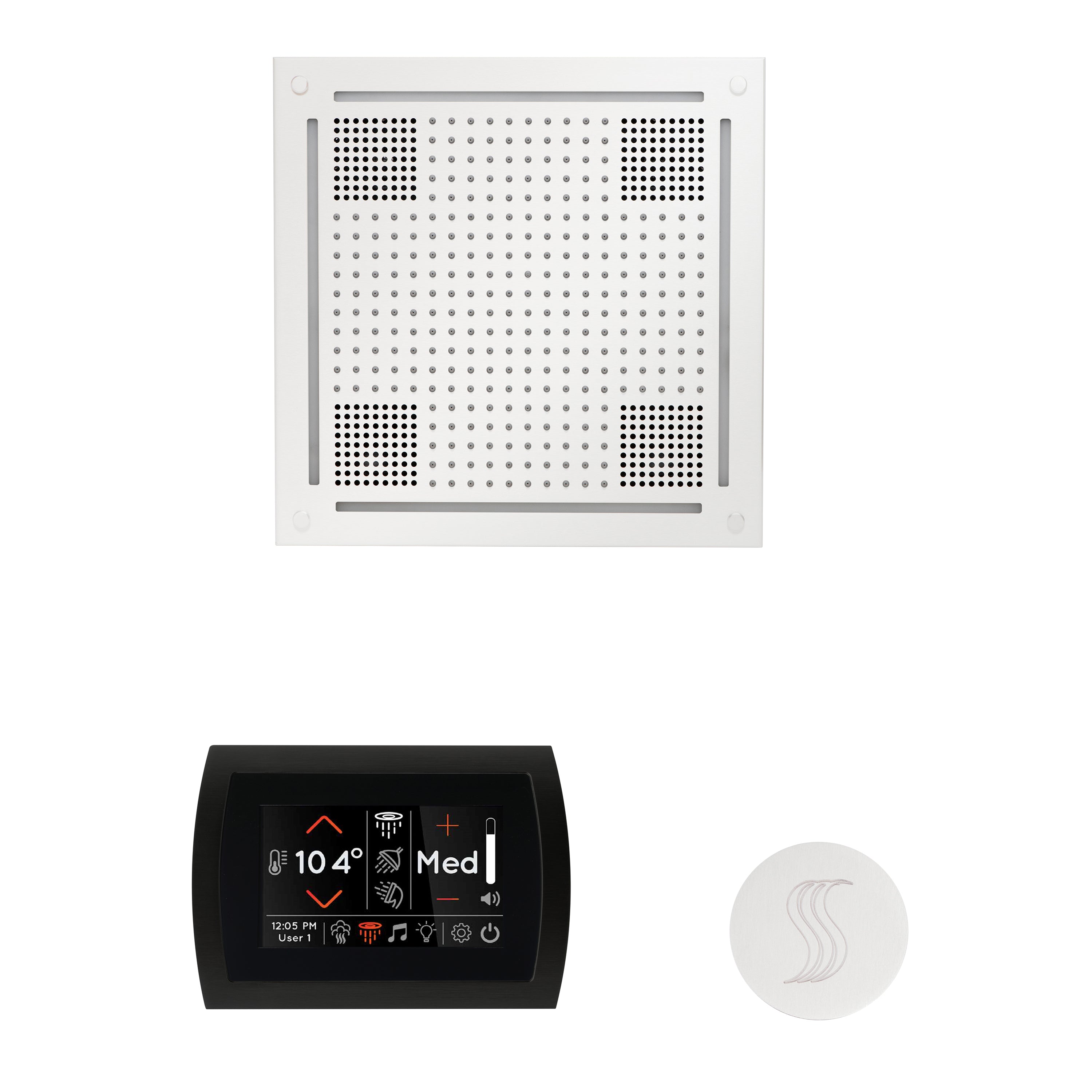 Wellness Steam Package - HydroVive 18 + SignaTouch Control (Wall Mount) + Steam Head (Square) - Maison&Co.