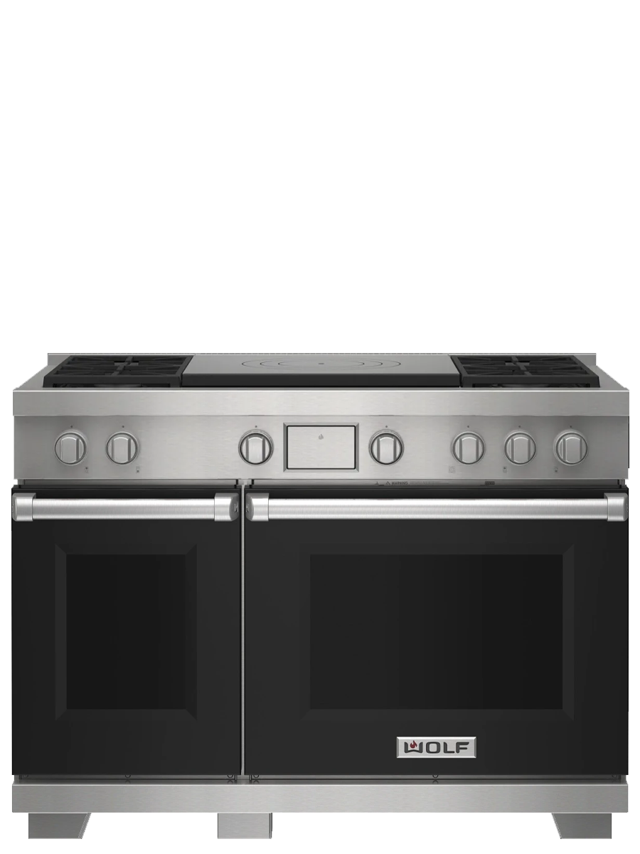 48" Dual Fuel Range - 4 Burners and French Top