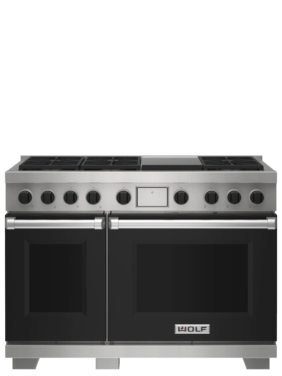 48" Dual Fuel Range - 6 Burners and Infrared Griddle