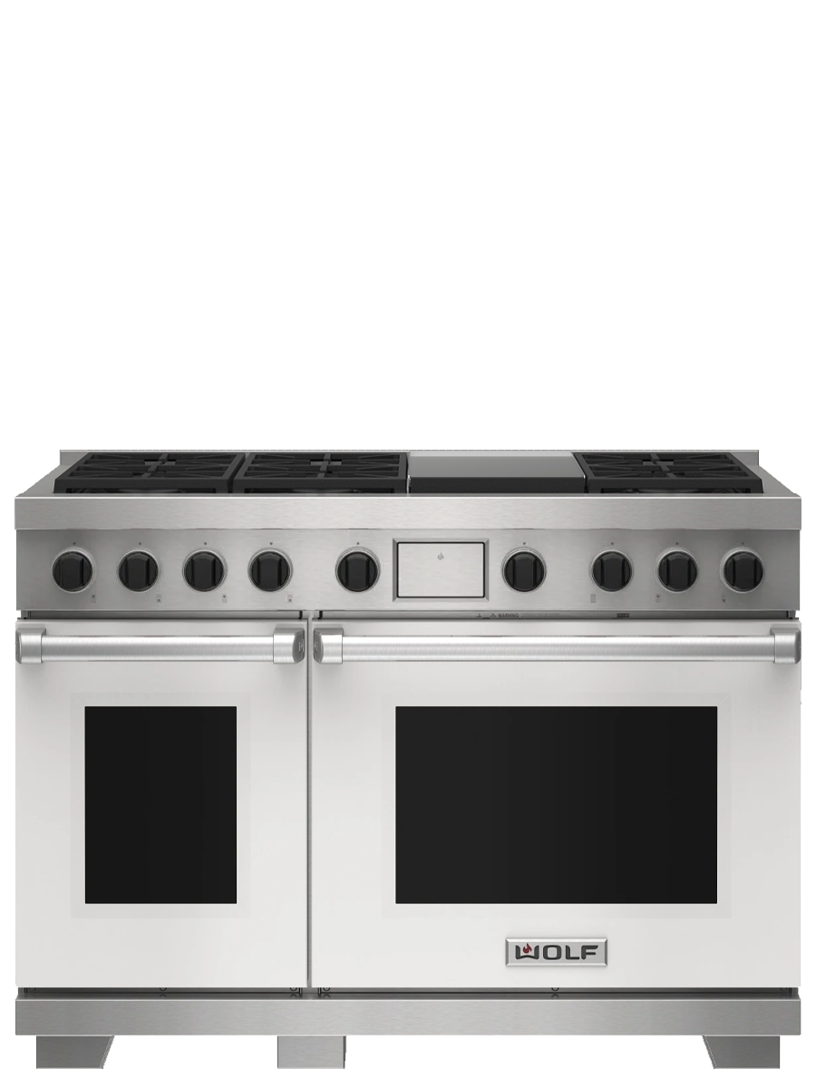 48" Dual Fuel Range - 6 Burners and Infrared Griddle