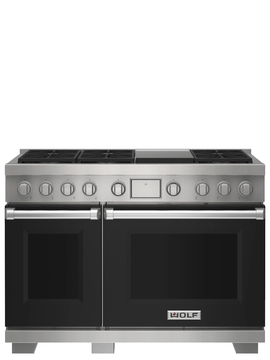 48" Dual Fuel Range - 6 Burners and Infrared Griddle