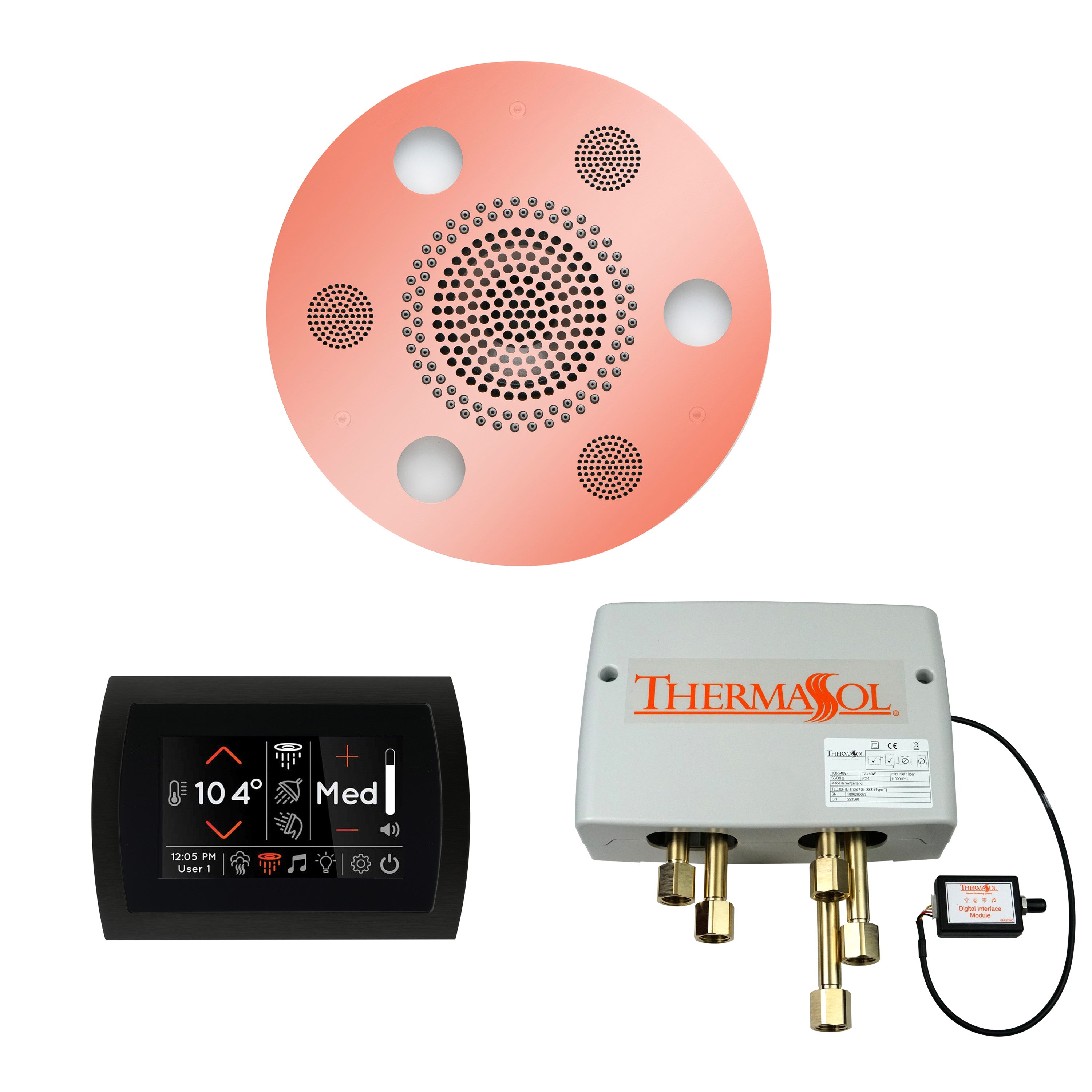 Wellness Shower Package - Serenity Advanced (Round) + SignaTouch Control (Wall Mount) + Digital Shower Valve - Maison&Co.