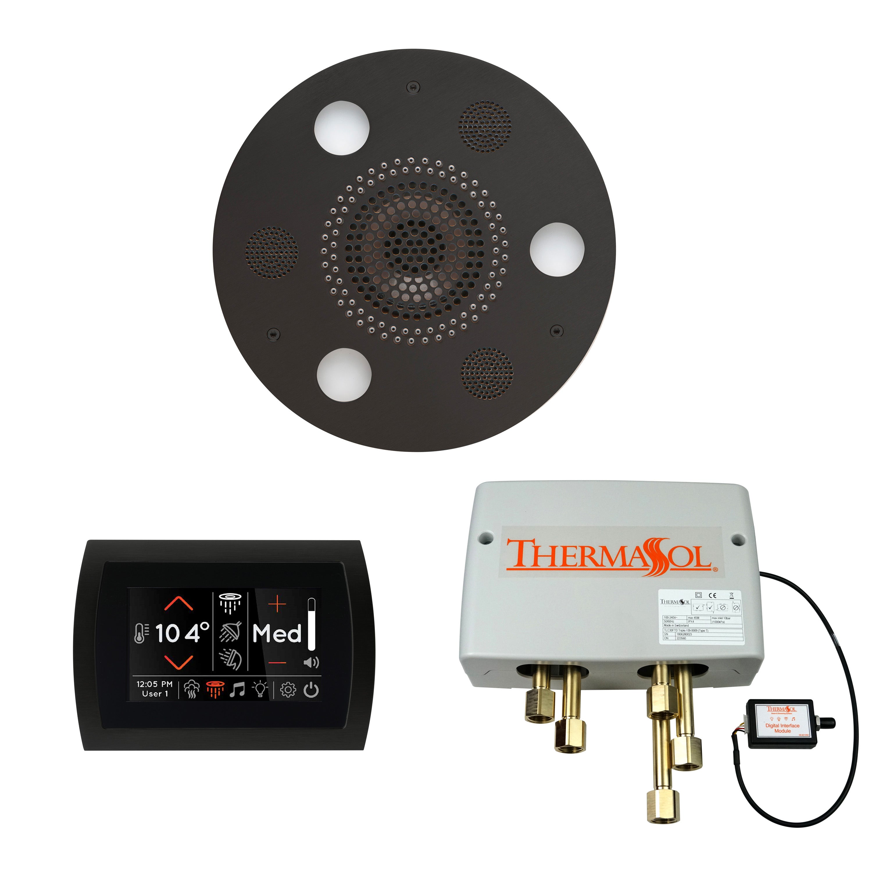 Wellness Shower Package - Serenity Advanced (Round) + SignaTouch Control (Wall Mount) + Digital Shower Valve - Maison&Co.