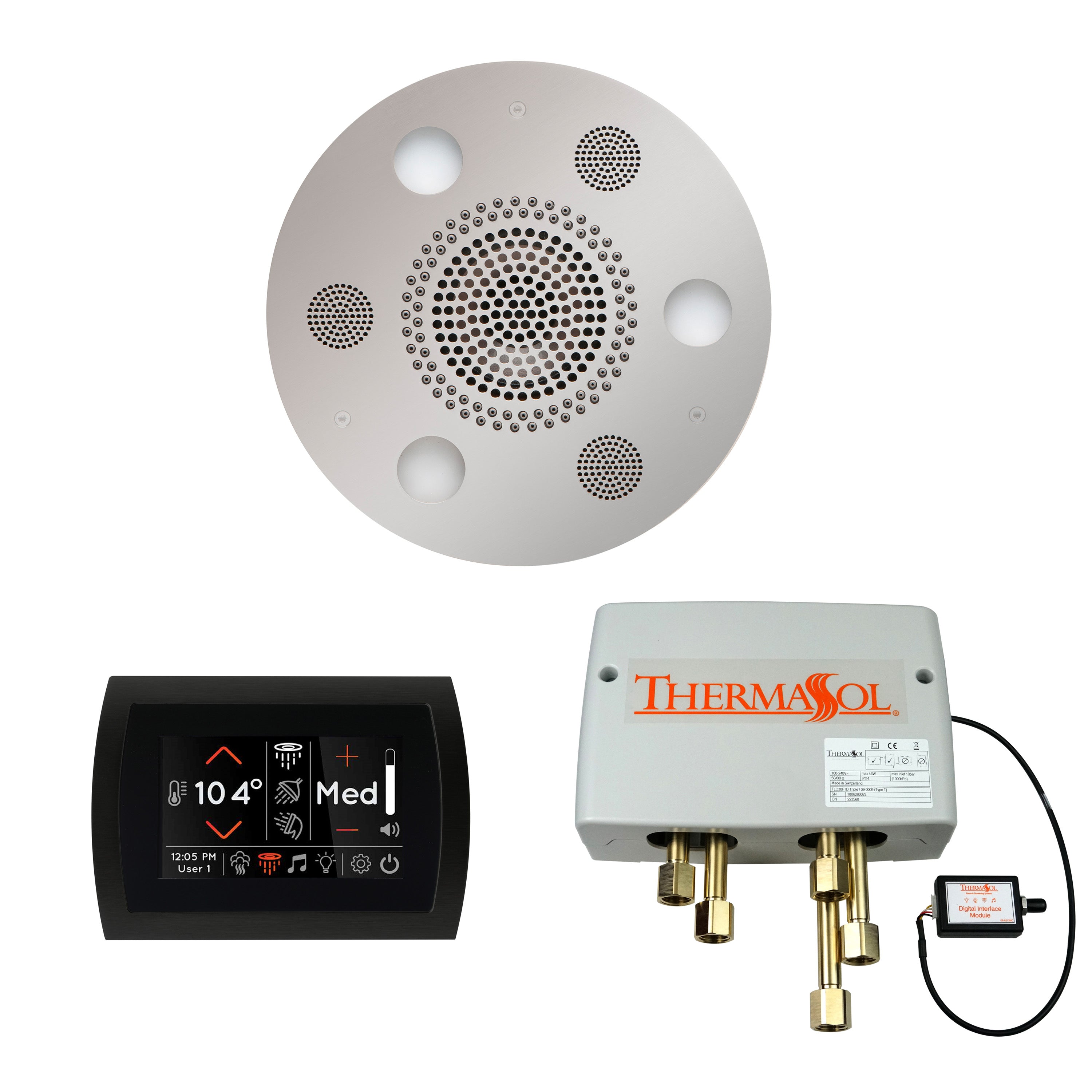 Wellness Shower Package - Serenity Advanced (Round) + SignaTouch Control (Wall Mount) + Digital Shower Valve - Maison&Co.