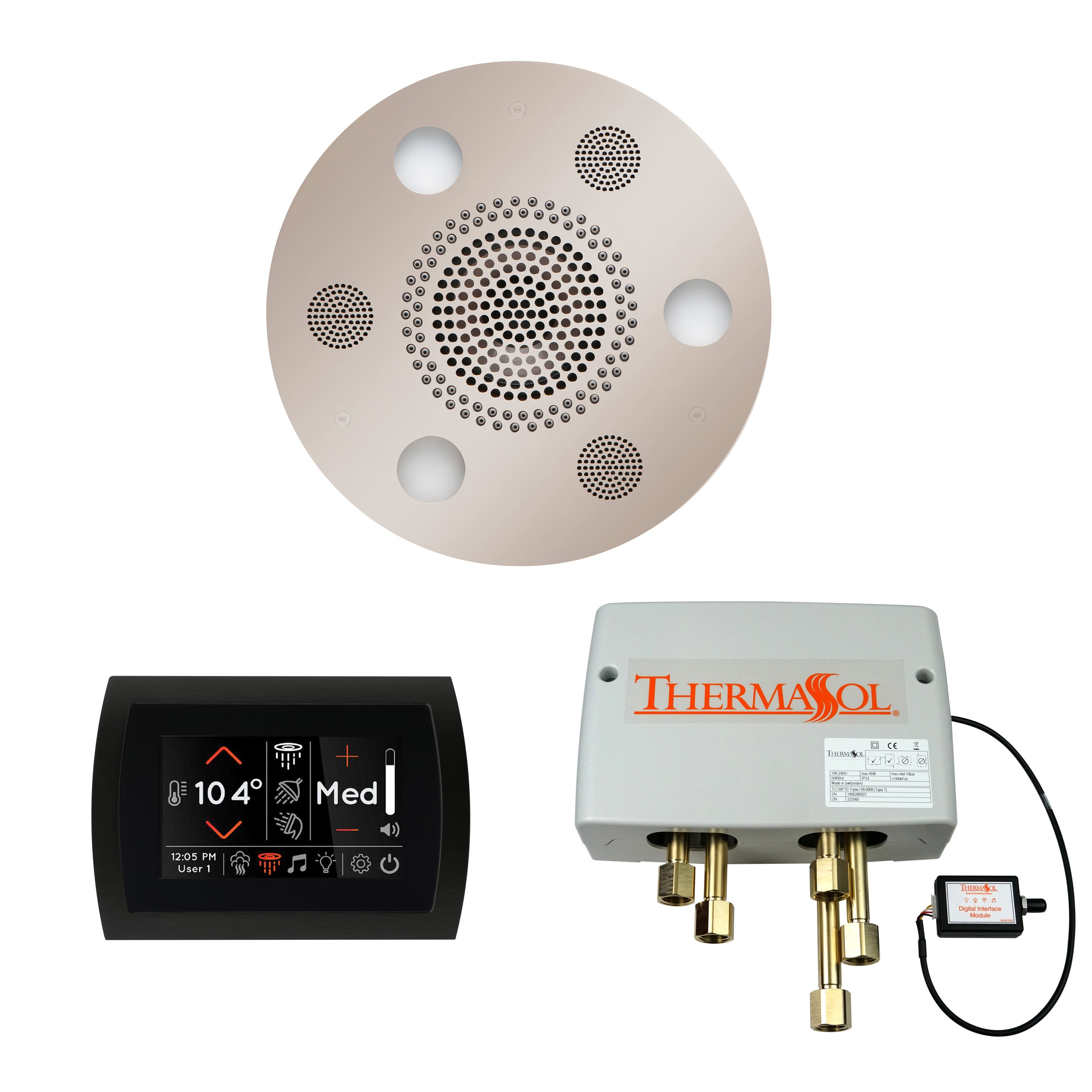 Wellness Shower Package - Serenity Advanced (Round) + SignaTouch Control (Wall Mount) + Digital Shower Valve - Maison&Co.