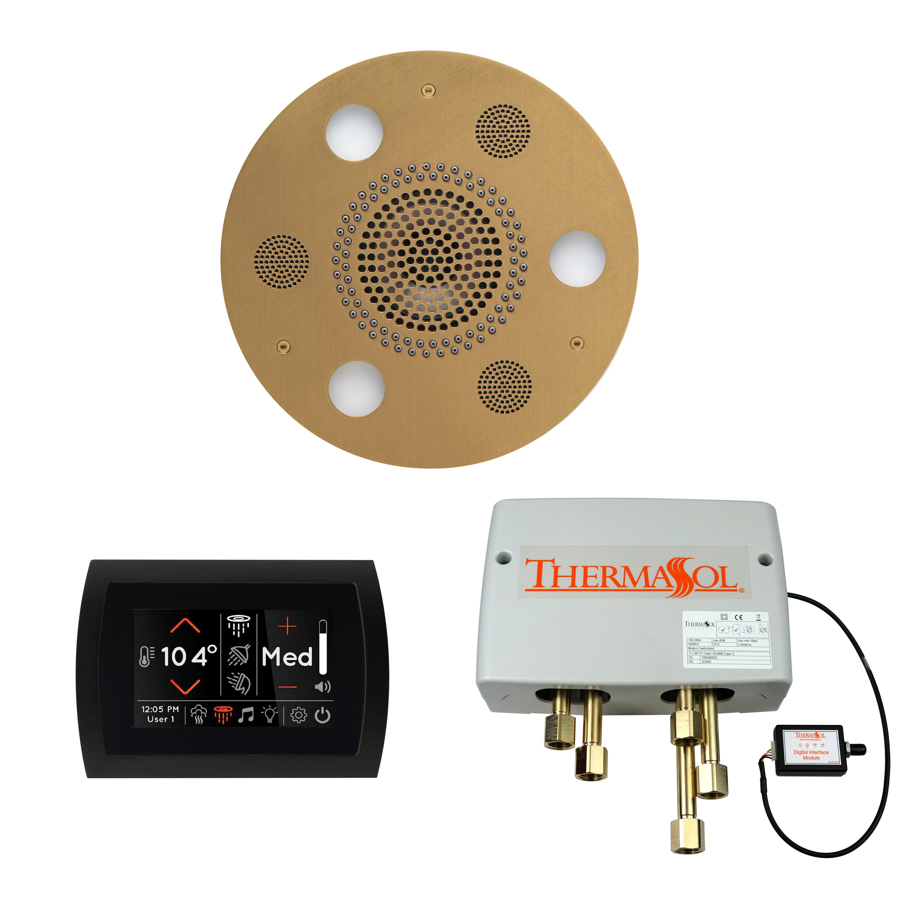 Wellness Shower Package - Serenity Advanced (Round) + SignaTouch Control (Wall Mount) + Digital Shower Valve - Maison&Co.
