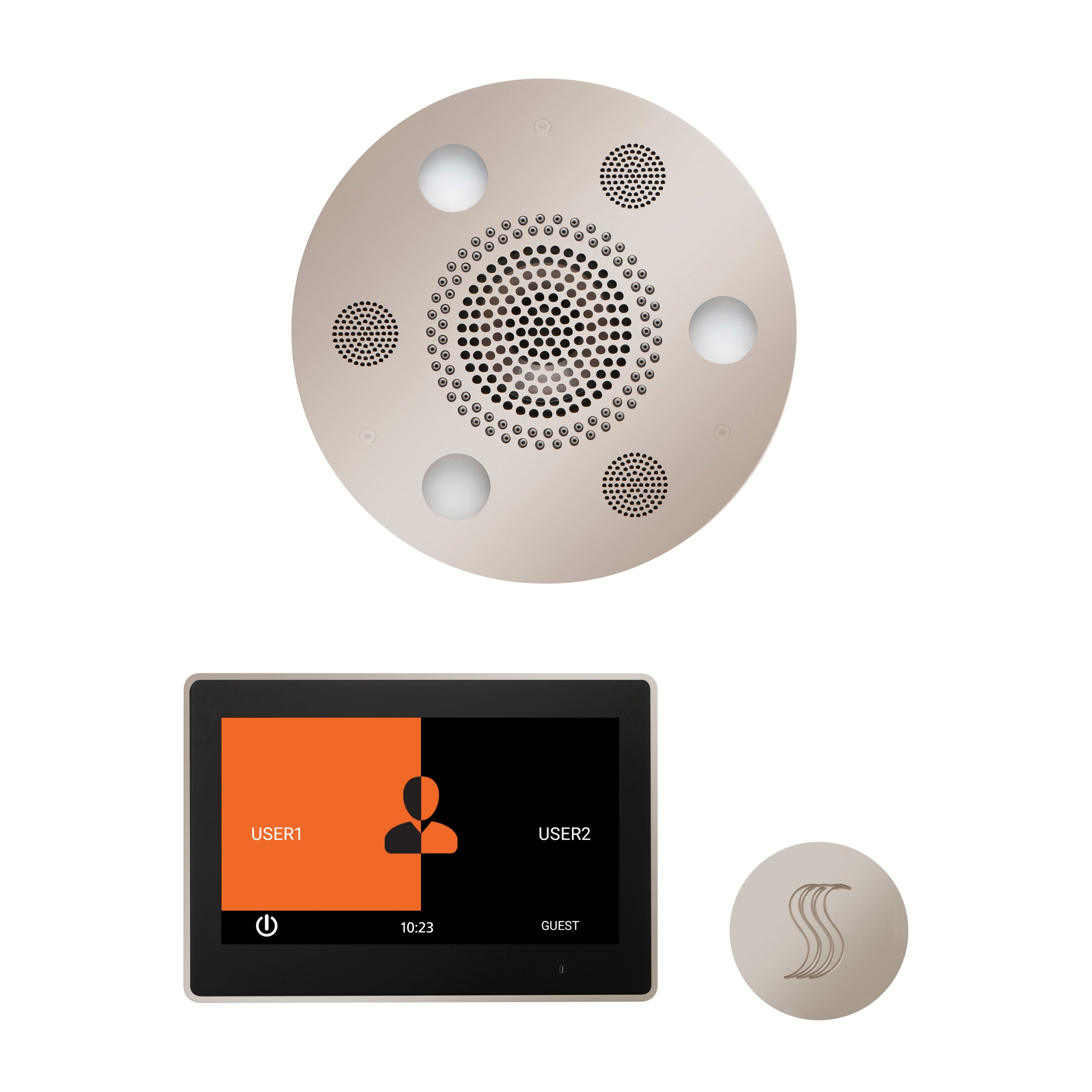 Wellness Steam Package - Serenity Advanced (Round) + ThermaTouch 10 Control + Steam Head (Round) - Maison&Co.