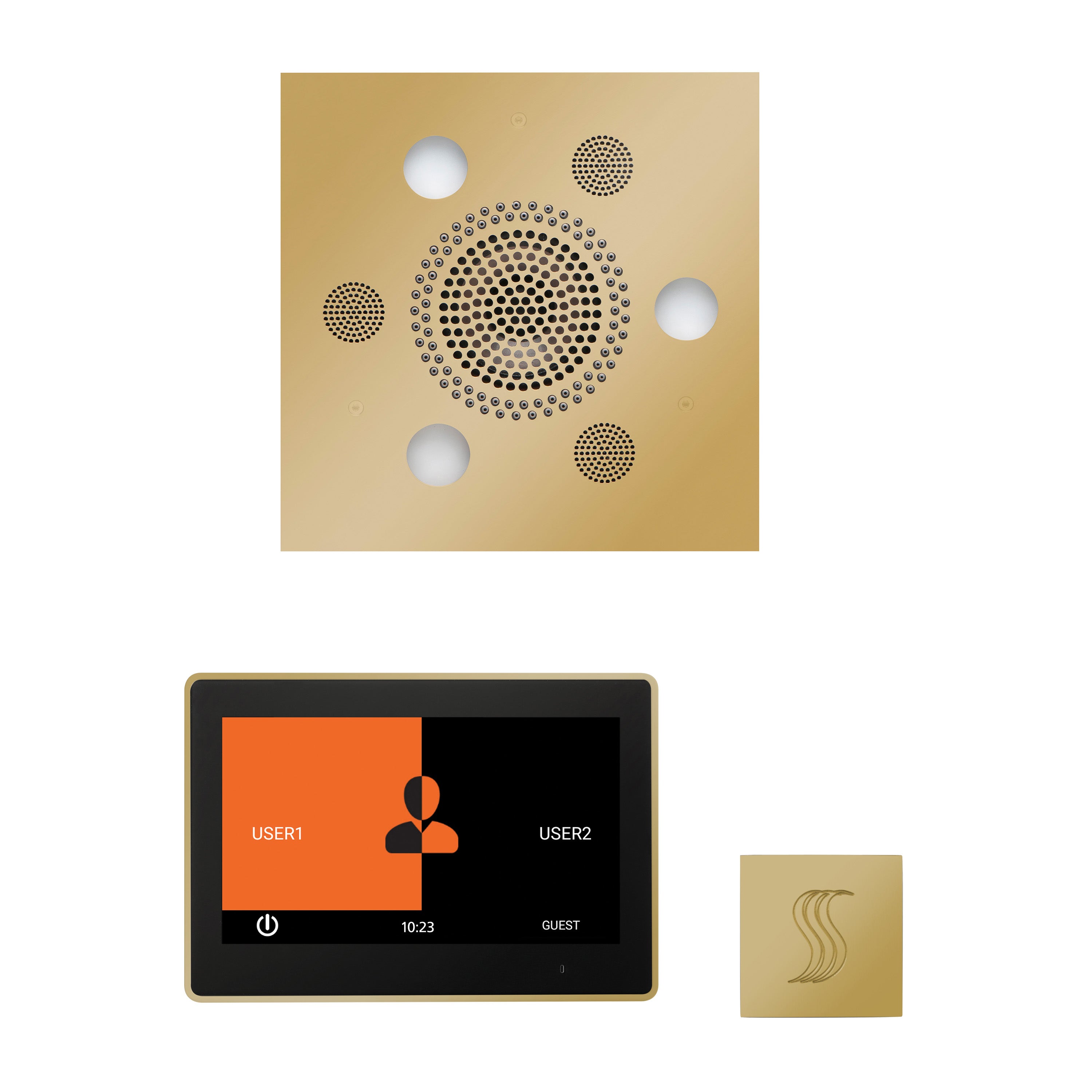 Wellness Steam Package - Serenity Advanced (Square) + ThermaTouch 10 Control + Steam Head (Square) - Maison&Co.