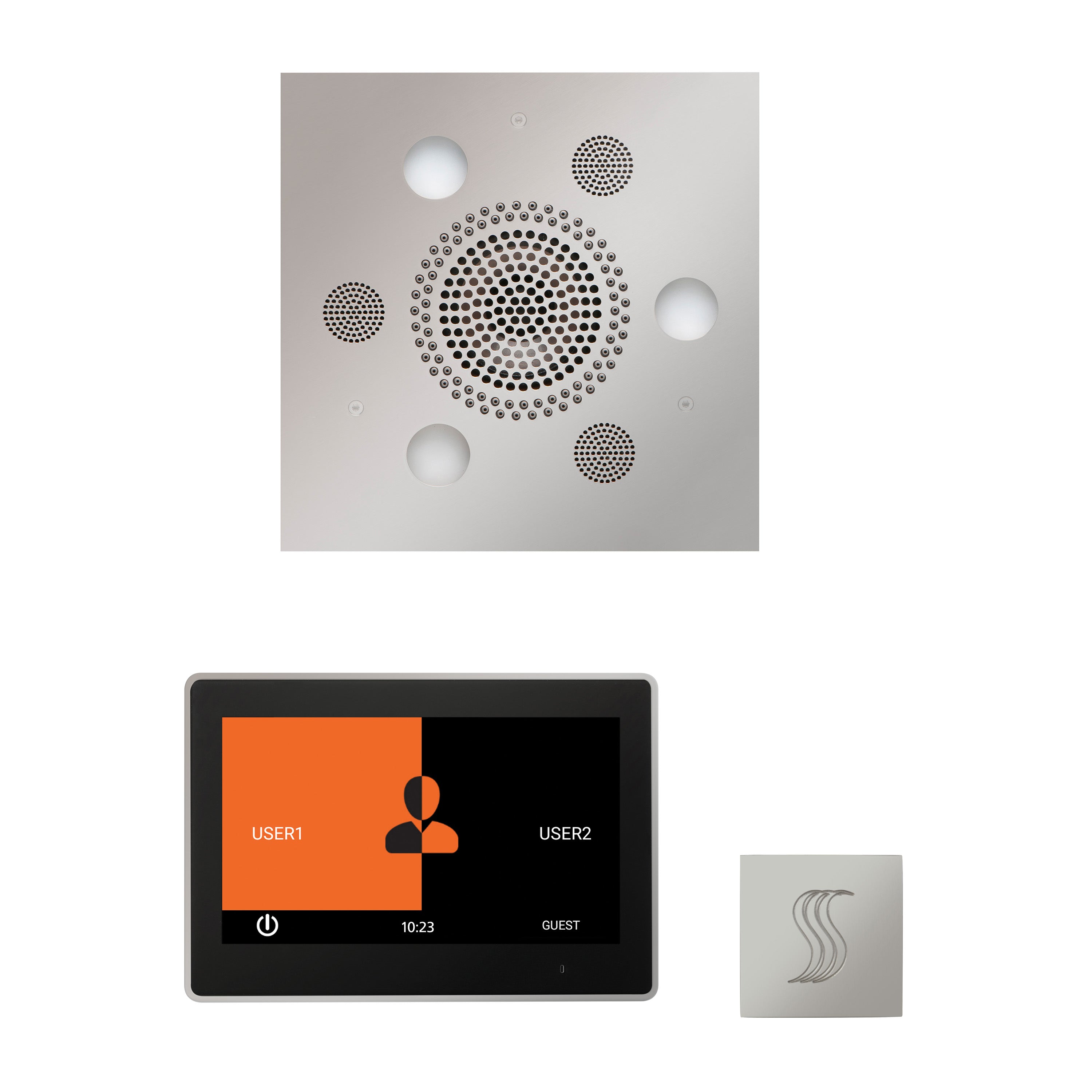 Wellness Steam Package - Serenity Advanced (Square) + ThermaTouch 10 Control + Steam Head (Square) - Maison&Co.