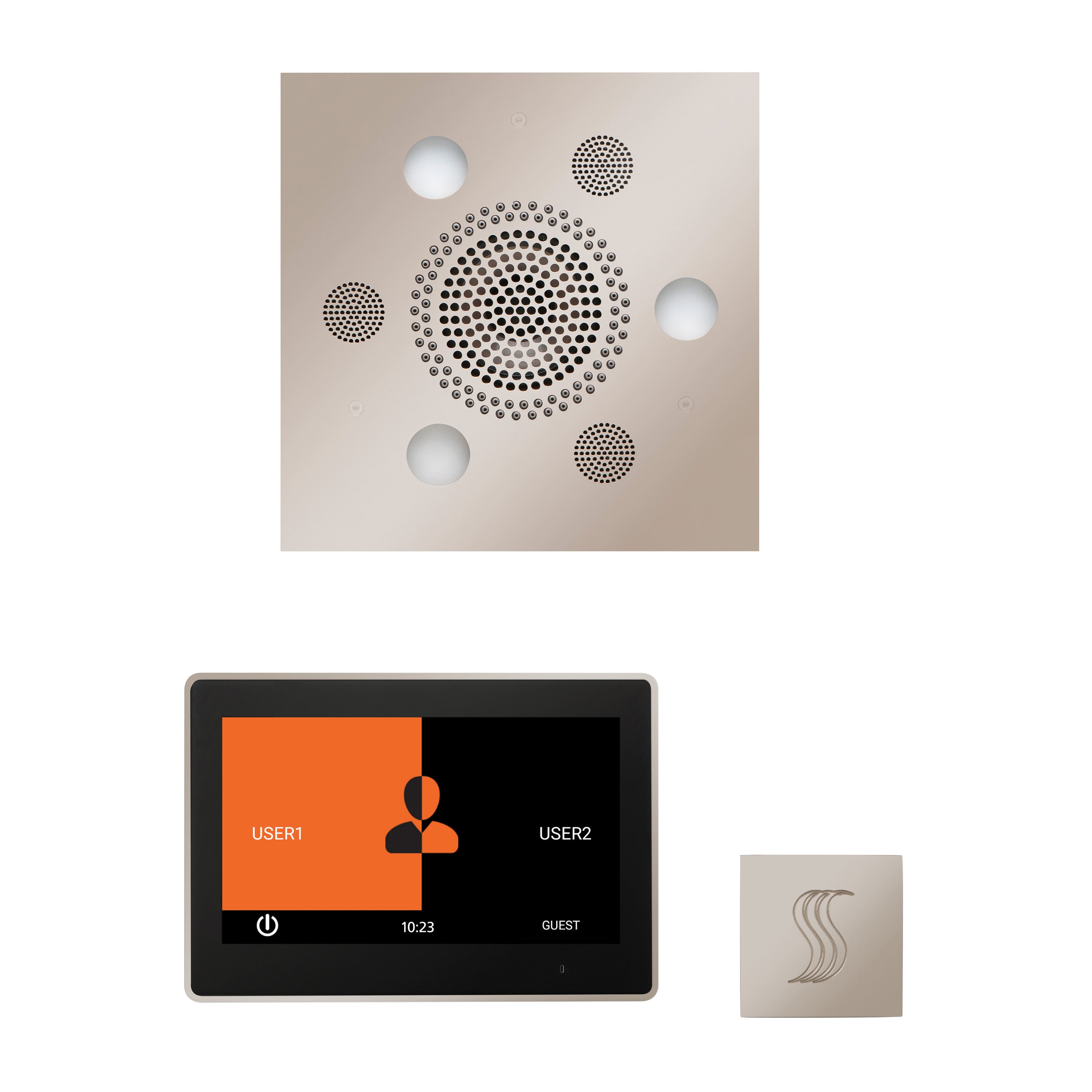 Wellness Steam Package - Serenity Advanced (Square) + ThermaTouch 10 Control + Steam Head (Square) - Maison&Co.