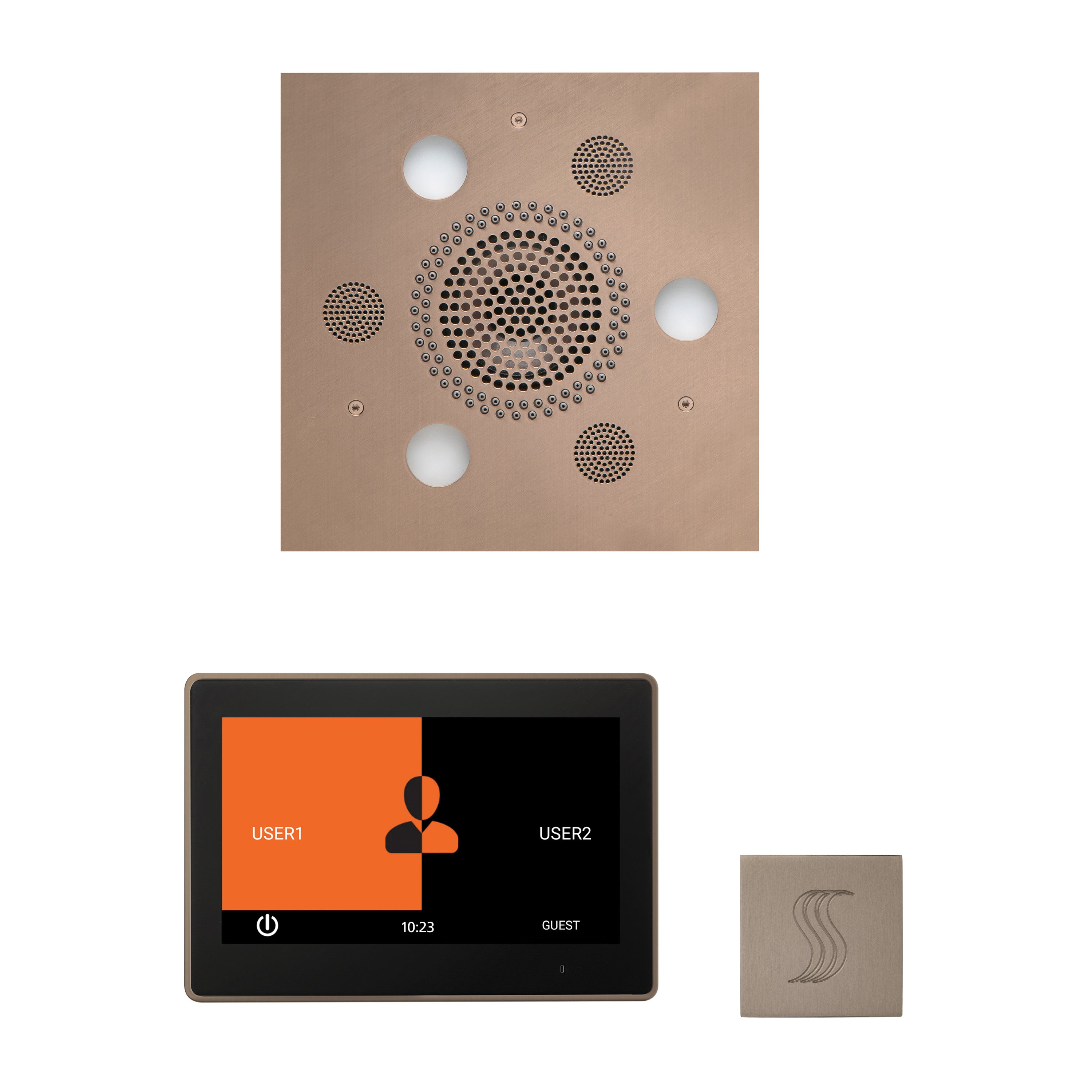 Wellness Steam Package - Serenity Advanced (Square) + ThermaTouch 10 Control + Steam Head (Square) - Maison&Co.