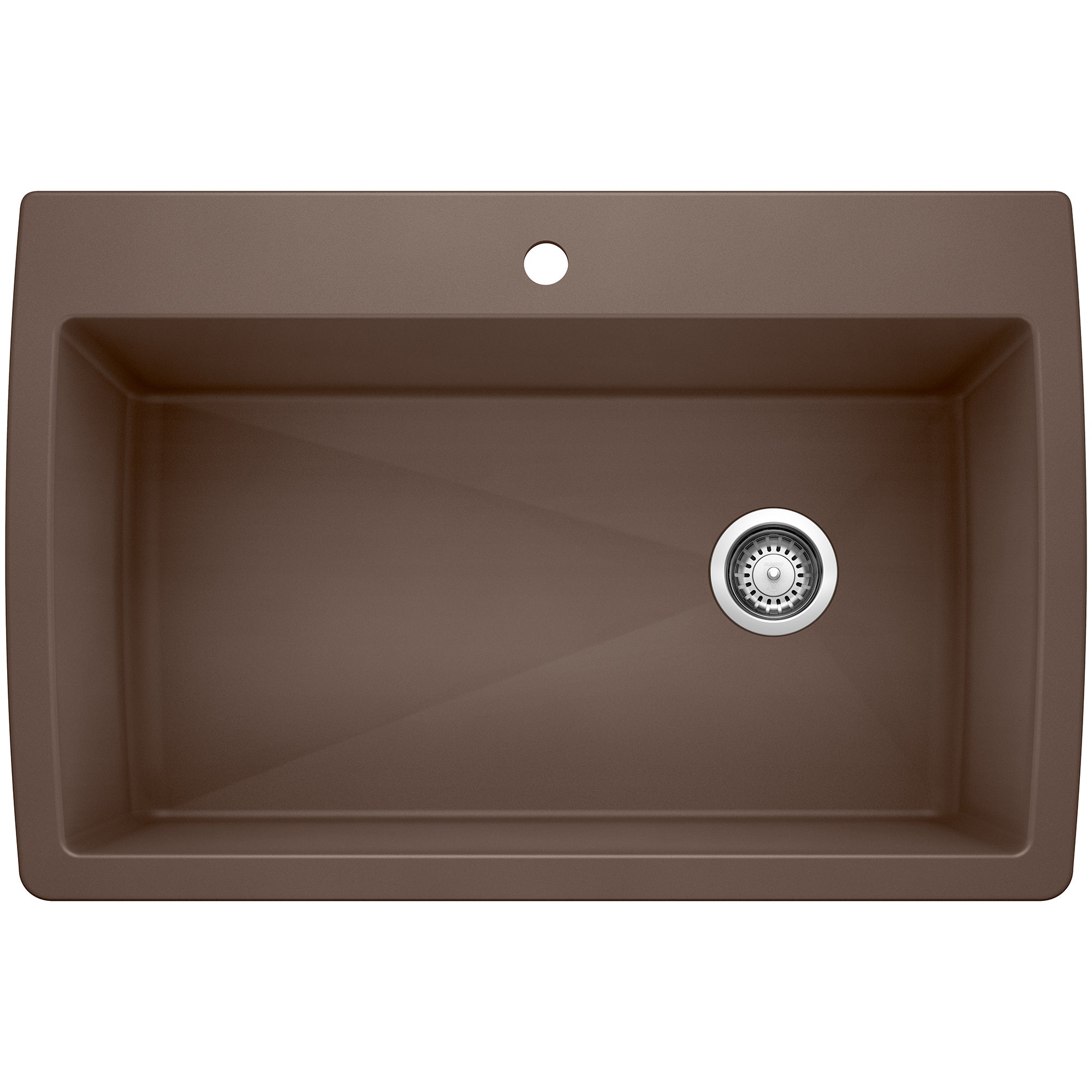 Blanco - 440192 - Diamond SILGRANIT 33.5" Super Single Dual Mount Kitchen Sink - Café