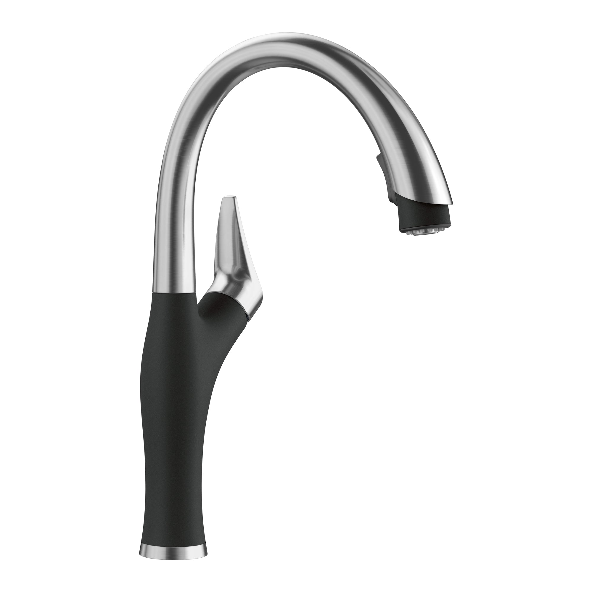 Blanco - 526401 - Artona Pull-Down Dual-Spray Kitchen Faucet - PVD Steel/Coal Black