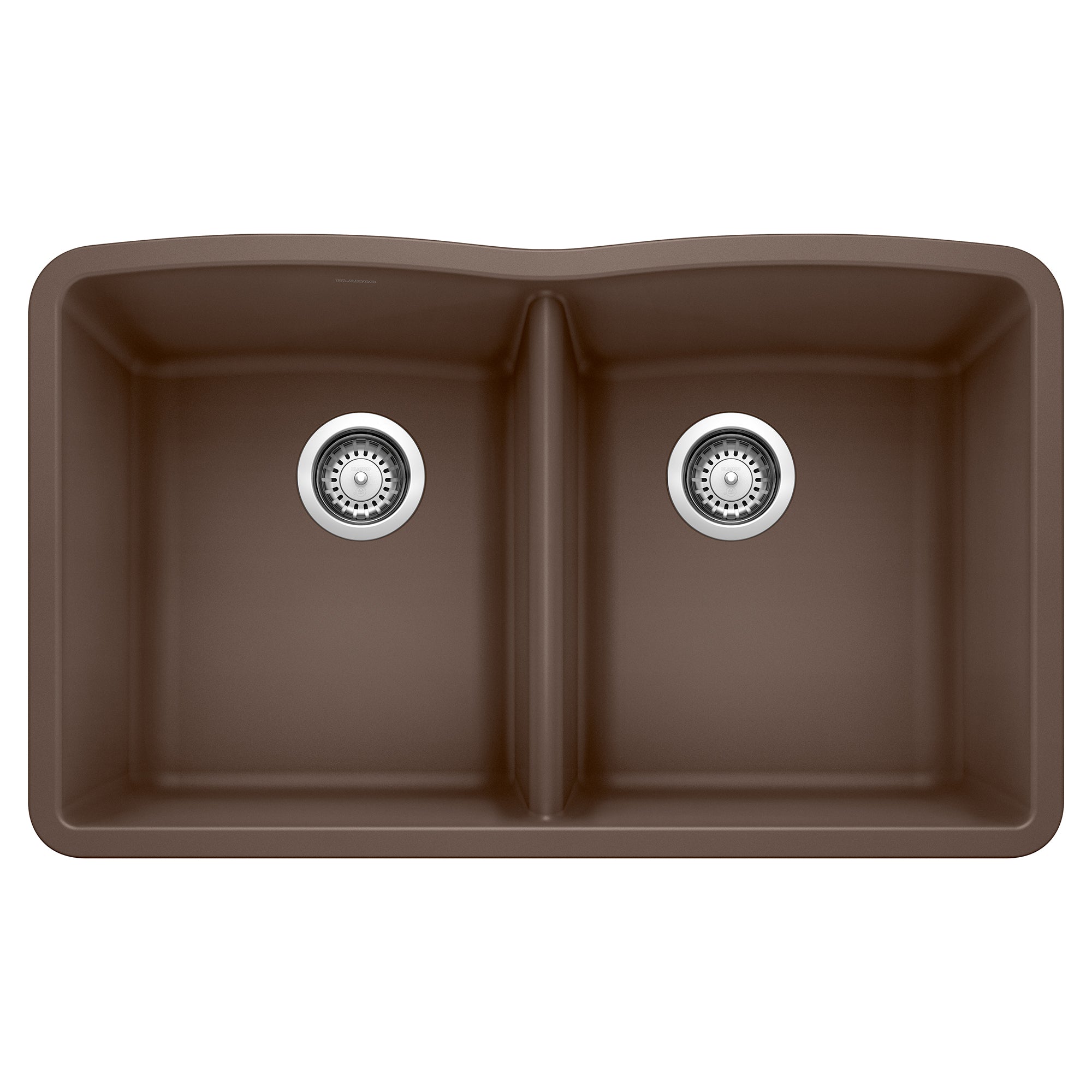 Blanco - 440182 - Diamond SILGRANIT 32" 50/50 Double Bowl Undermount Kitchen Sink - Café