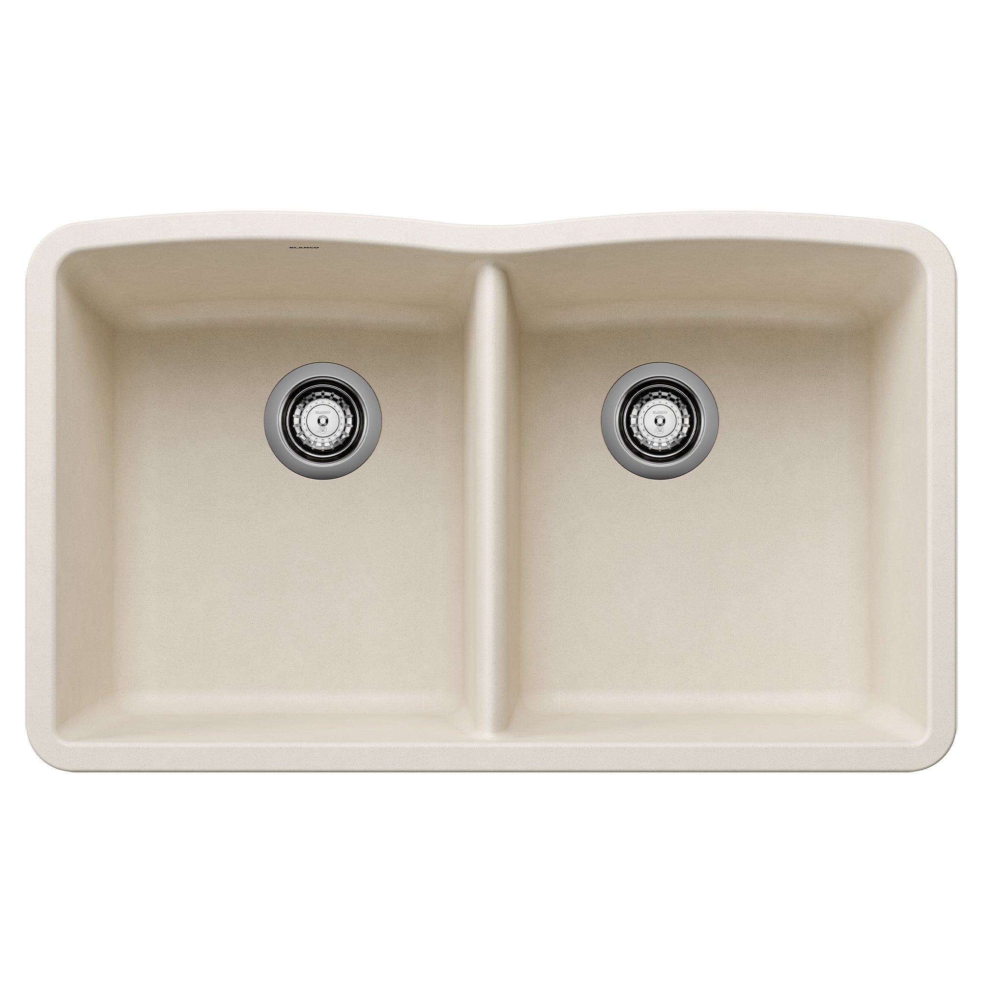 Blanco - 443068 - Diamond SILGRANIT 32" 50/50 Double Bowl Undermount Kitchen Sink - Soft White