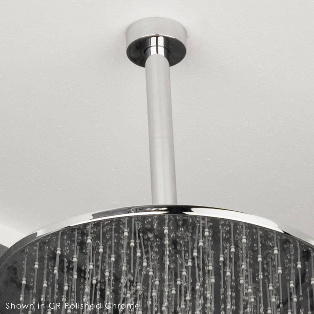 Ceiling-mounted square shower arm, 8"H