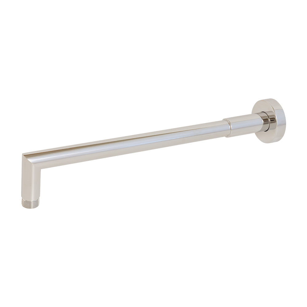 Wall-mount round shower arm with flange