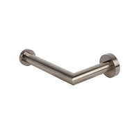 Wall mount toilet paper holder made of chrome plated brass W: 6 3/8”, D: 3 5/8” - Maison&Co.