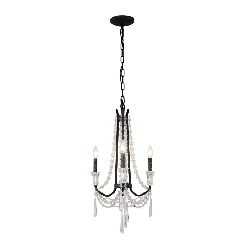 Varaluz - 270C03OX - Three Light Chandelier - Barcelona - Onyx