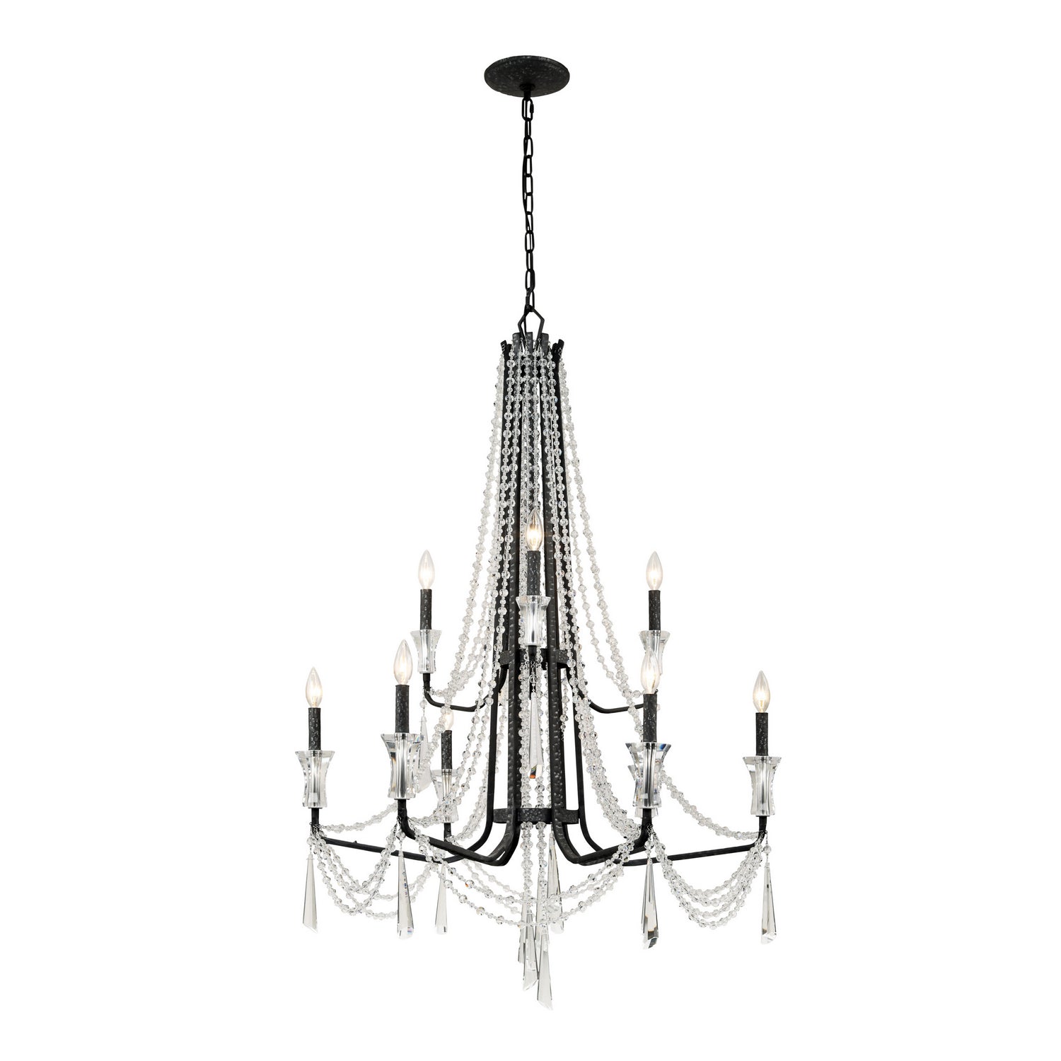 Varaluz - 270C09OX - Nine Light Chandelier - Barcelona - Onyx