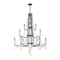 Varaluz - 270C12OX - 12 Light Chandelier - Barcelona - Onyx